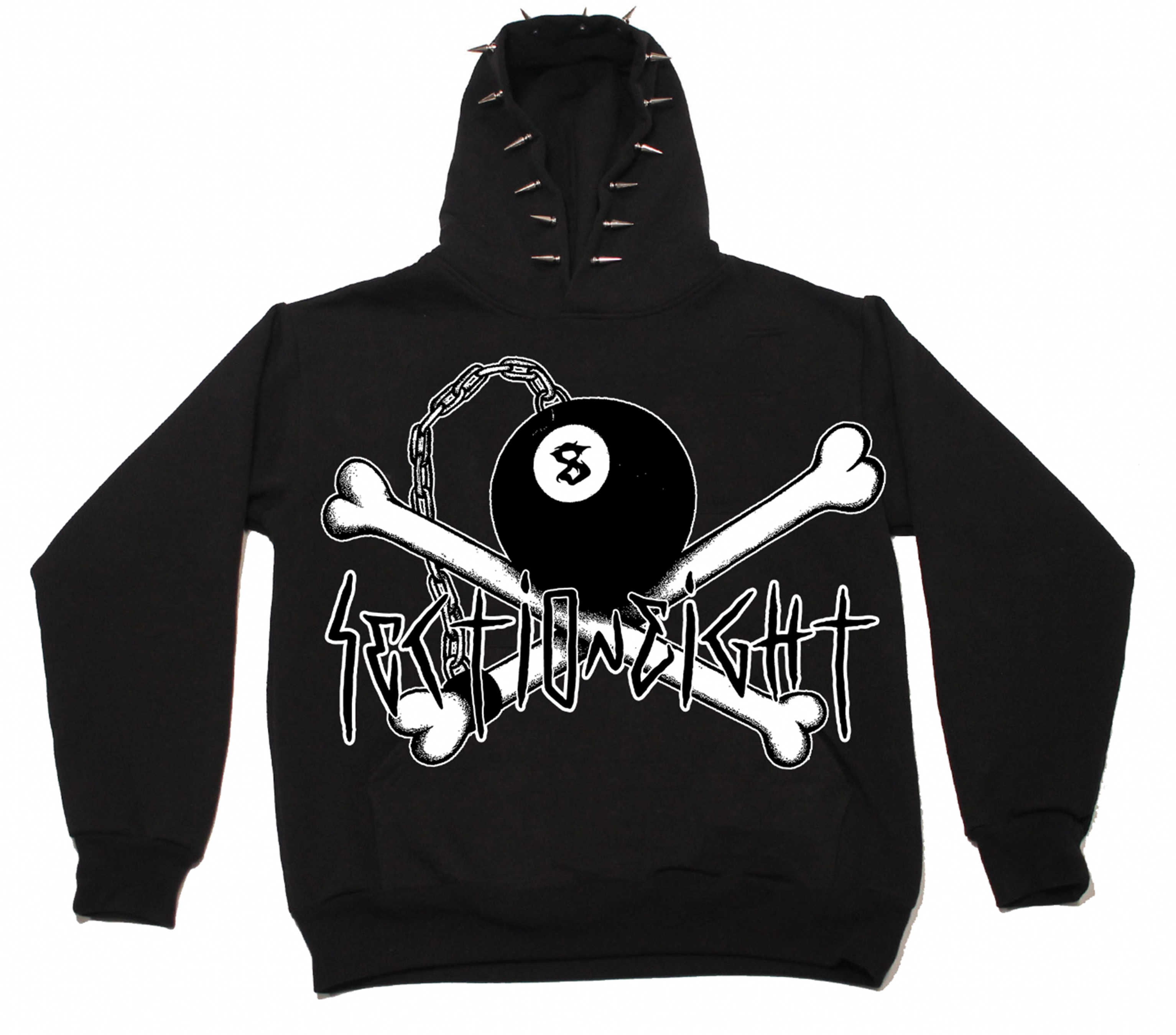 8BALL CHAIN (SPIKE HOODIE)