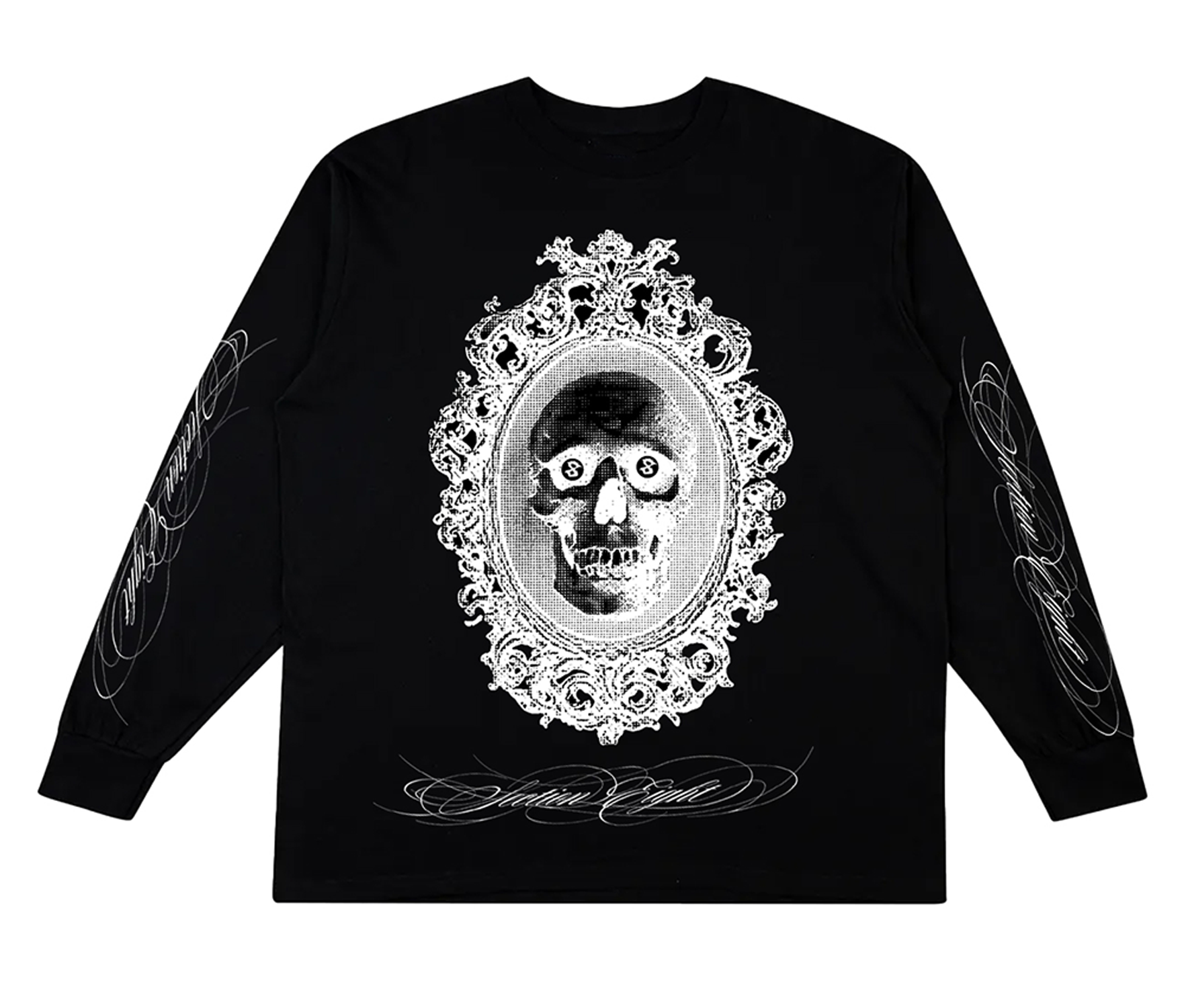 FACE DEATH IN THE MIRROR (black long sleeve)