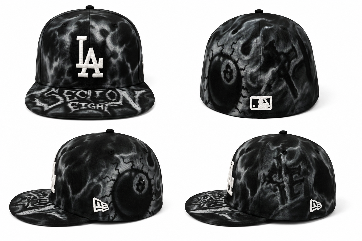 SECTION8 Underground Cemetery Hat – LA New Era (Black)