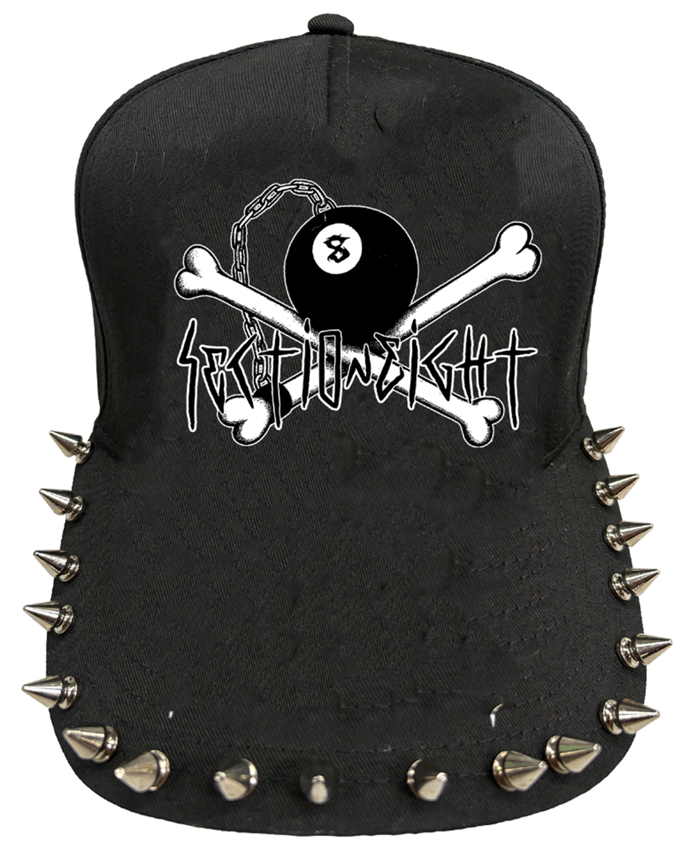 8BALL CHAIN SPIKE HAT