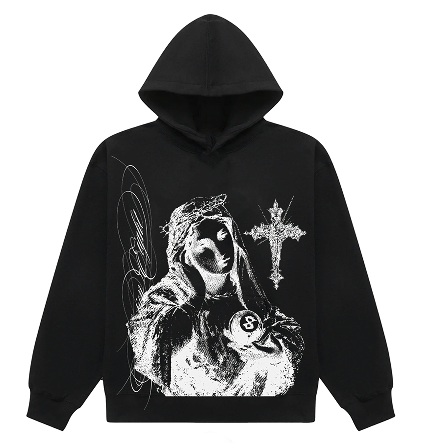SAD VIRGIN MARY (black hoodie)