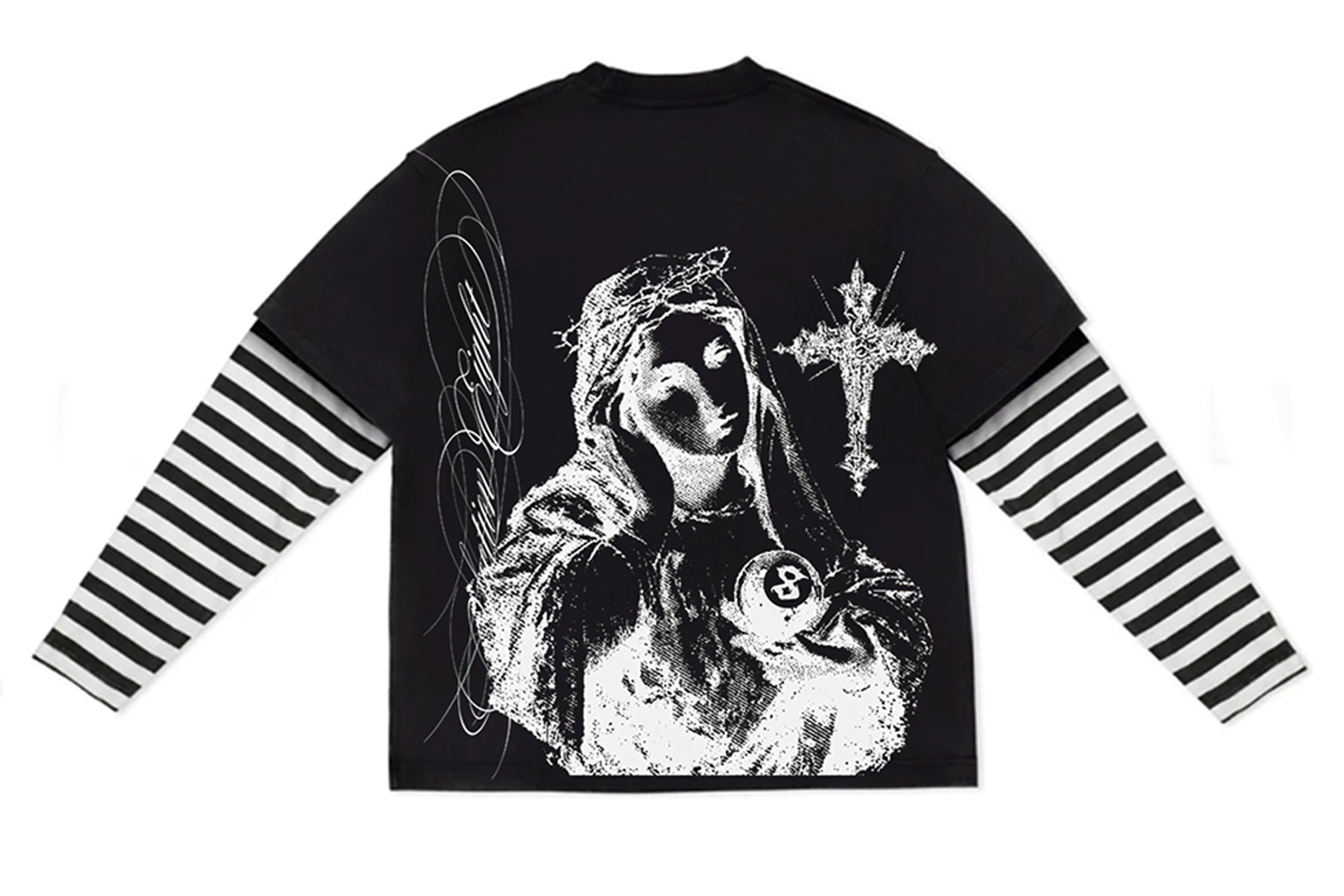 SAD VIRGIN MARY (2-tone BLACK/STRIPE)