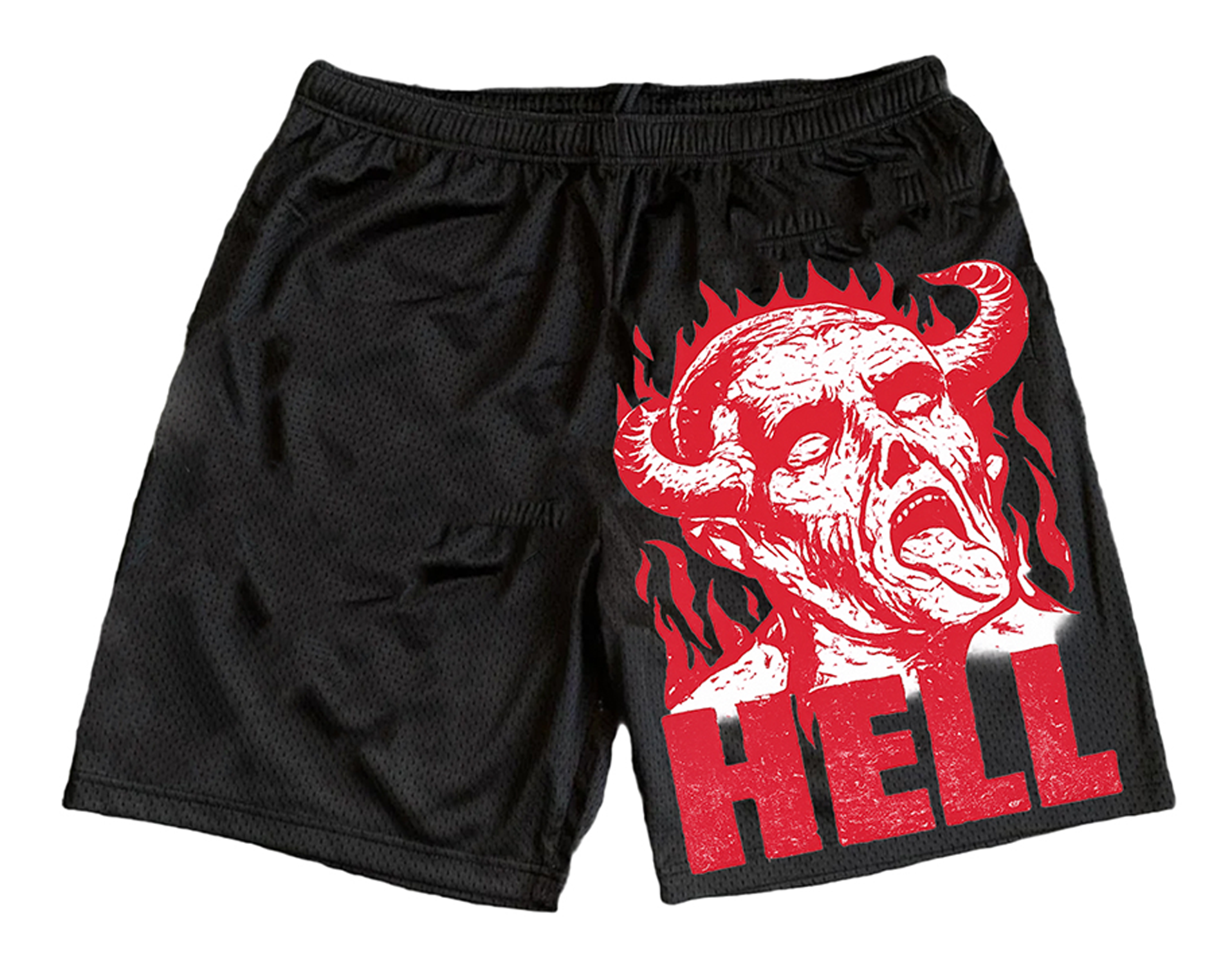 SEE YOU IN HELL (Black Mesh short)
