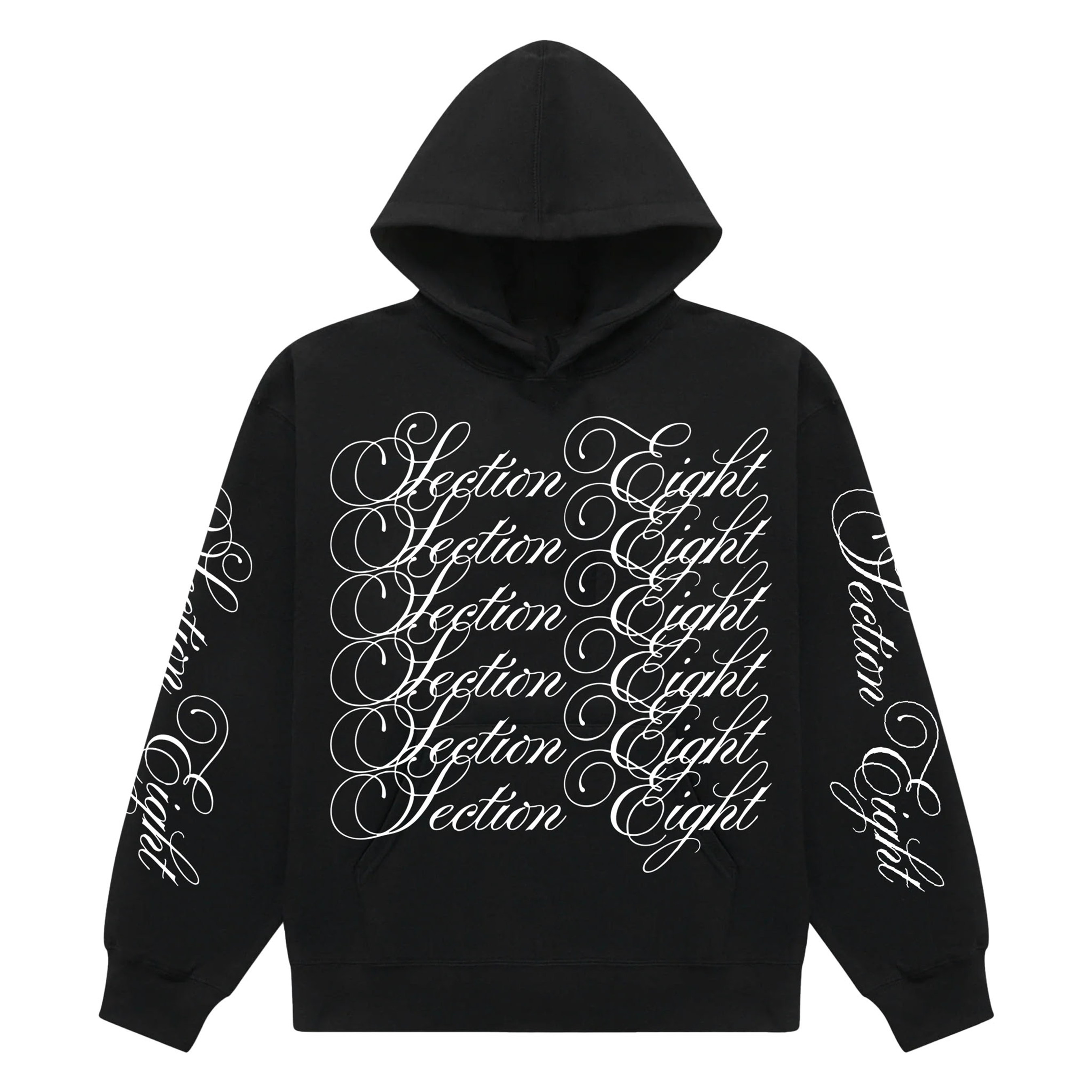 STACKED SCRIPT LOGO HOODIE