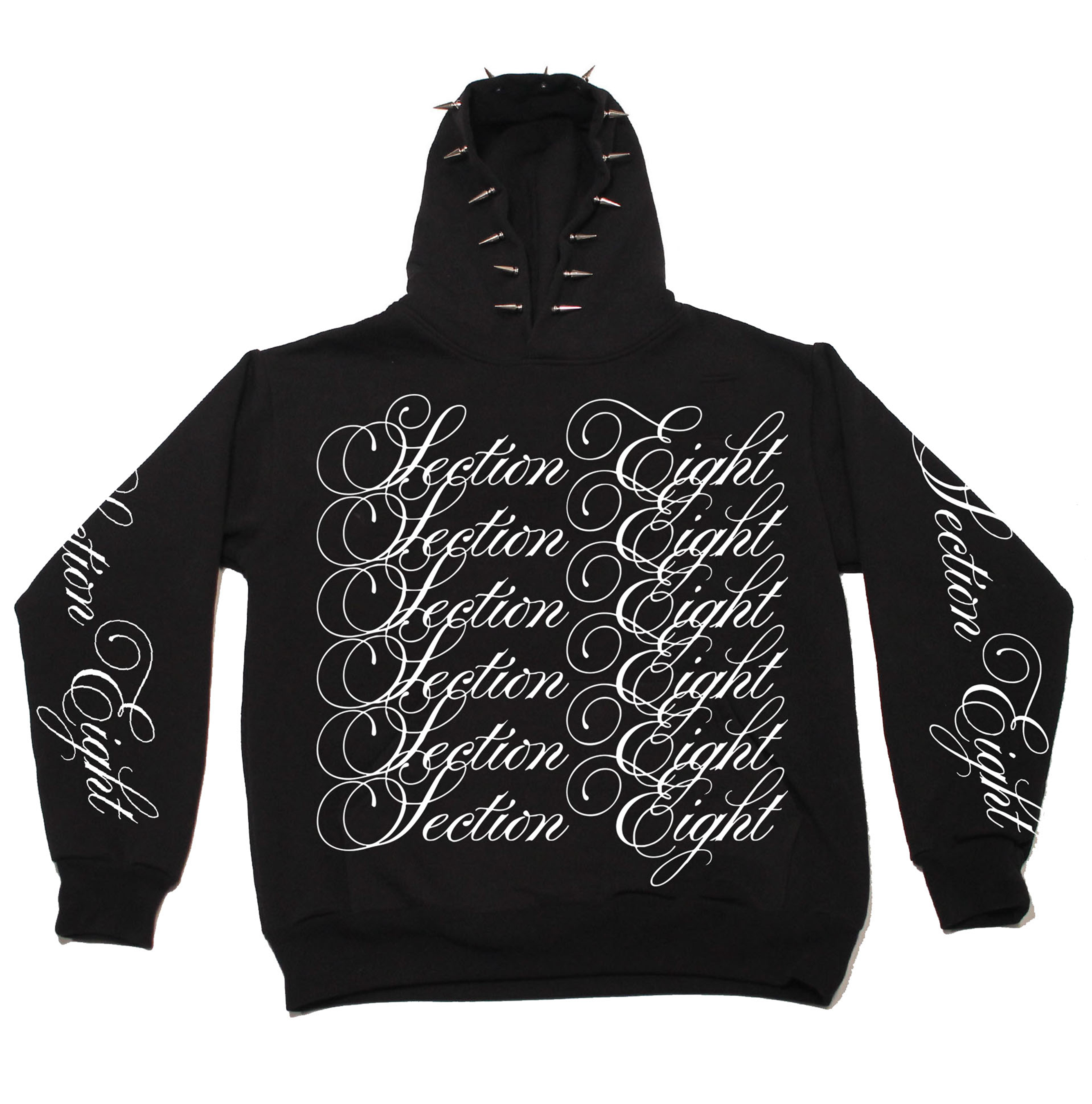 STACKED SCRIPT LOGO (SPIKE HOODIE)