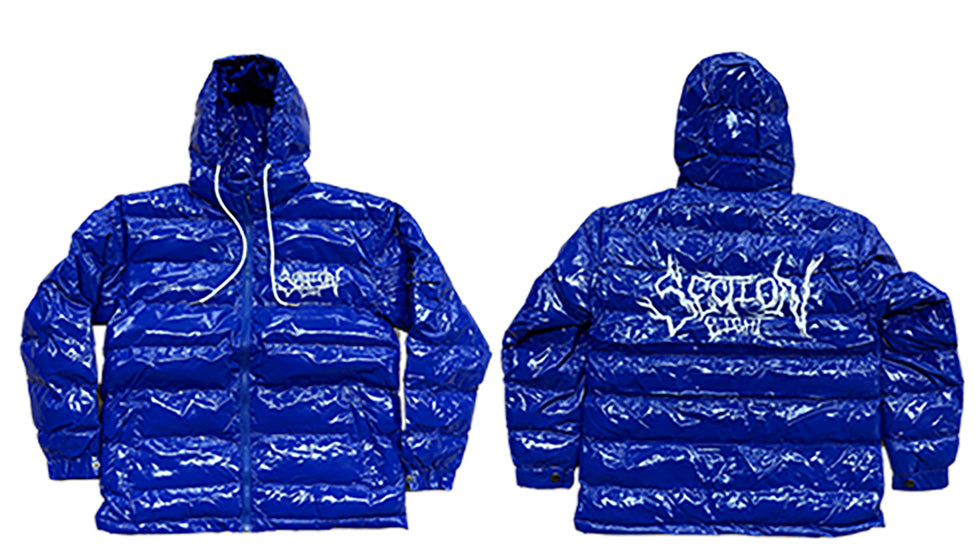SECTION EIGHT (blue puffer jacket)