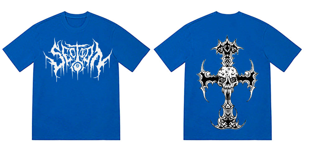 DEATH CROSS (blue shirt)
