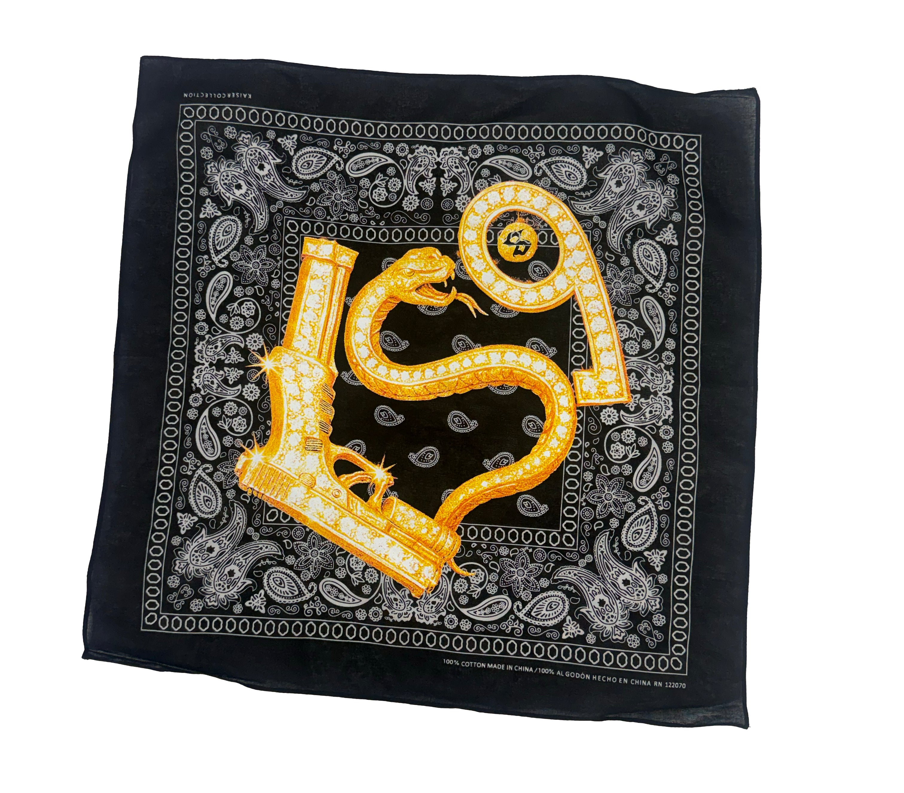 GOLD RSG LOGO (black bandana)