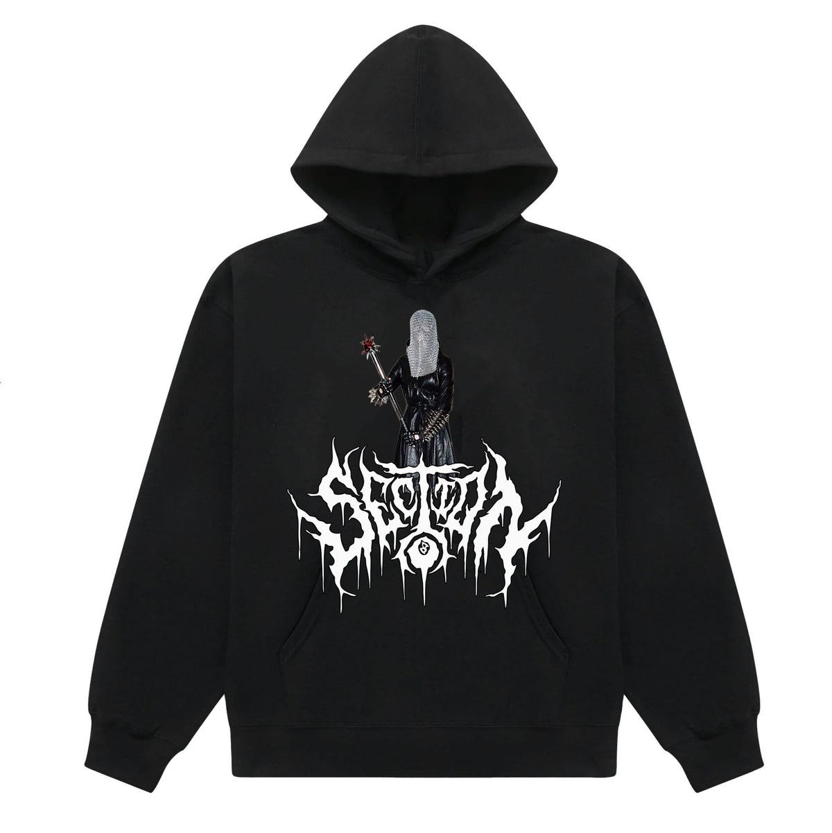 A KNIGHT'S FLAIL (black hoodie)