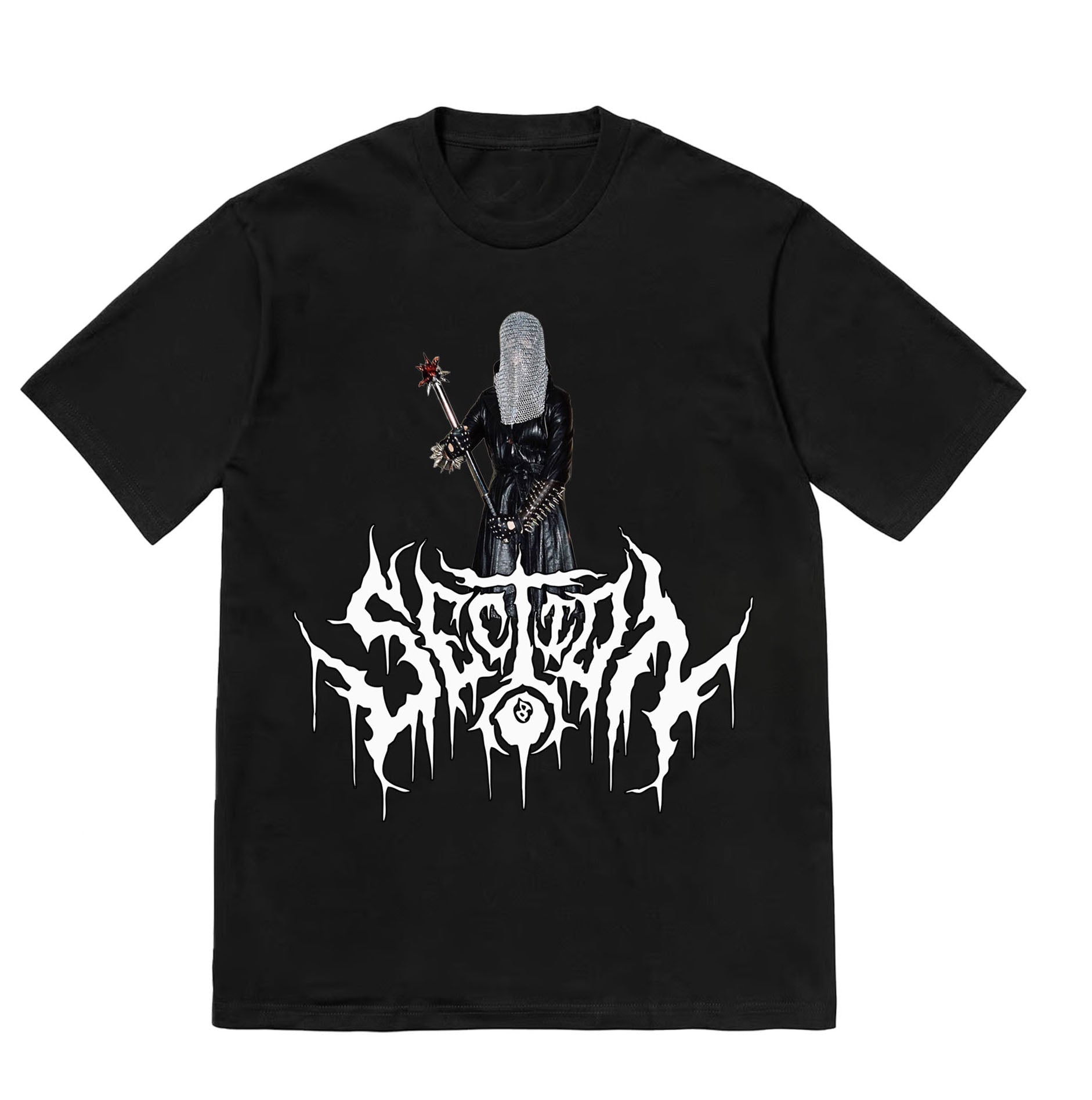 A KNIGHT'S FLAIL (black shirt)