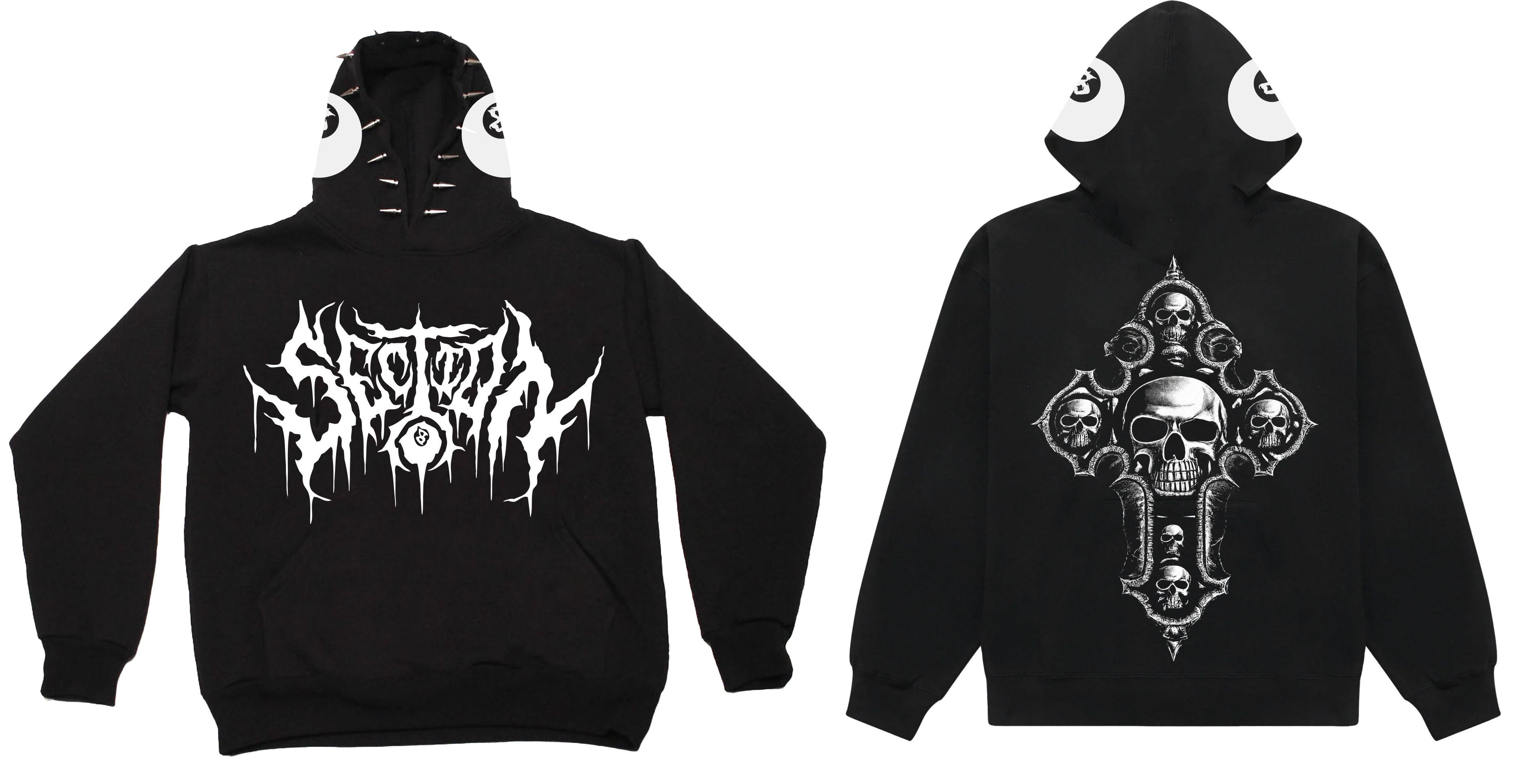SYMBOL OF DEATH (black SPIKE hoodie)