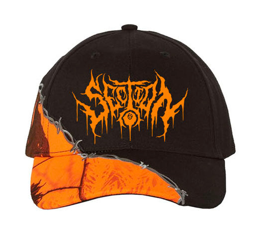 SECTION8 DRIP LOGO (REAL TREE BARB WIRE ORANGE HAT)