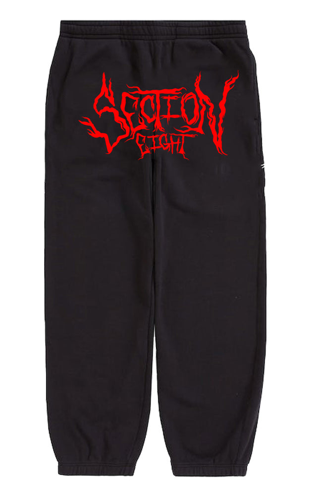 Section Eight Jumbo black sweats
