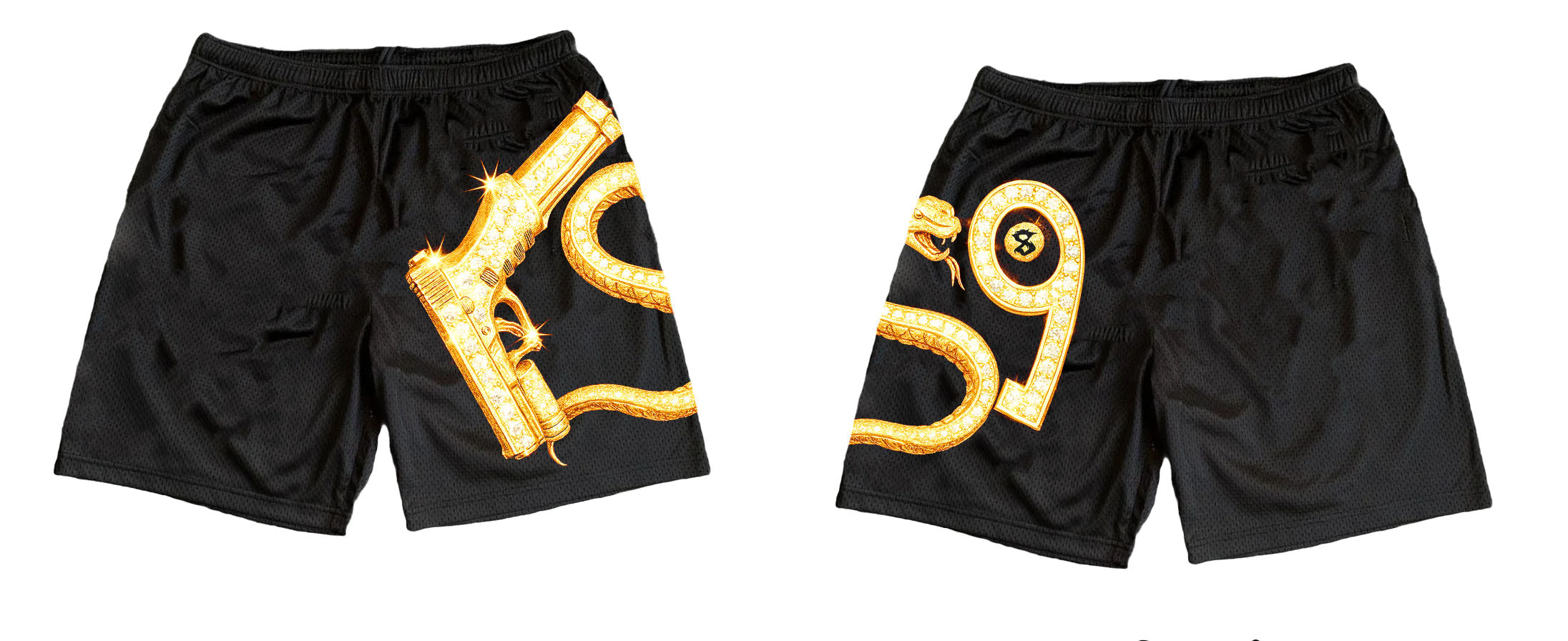 GOLD RSG LOGO (mesh shorts)