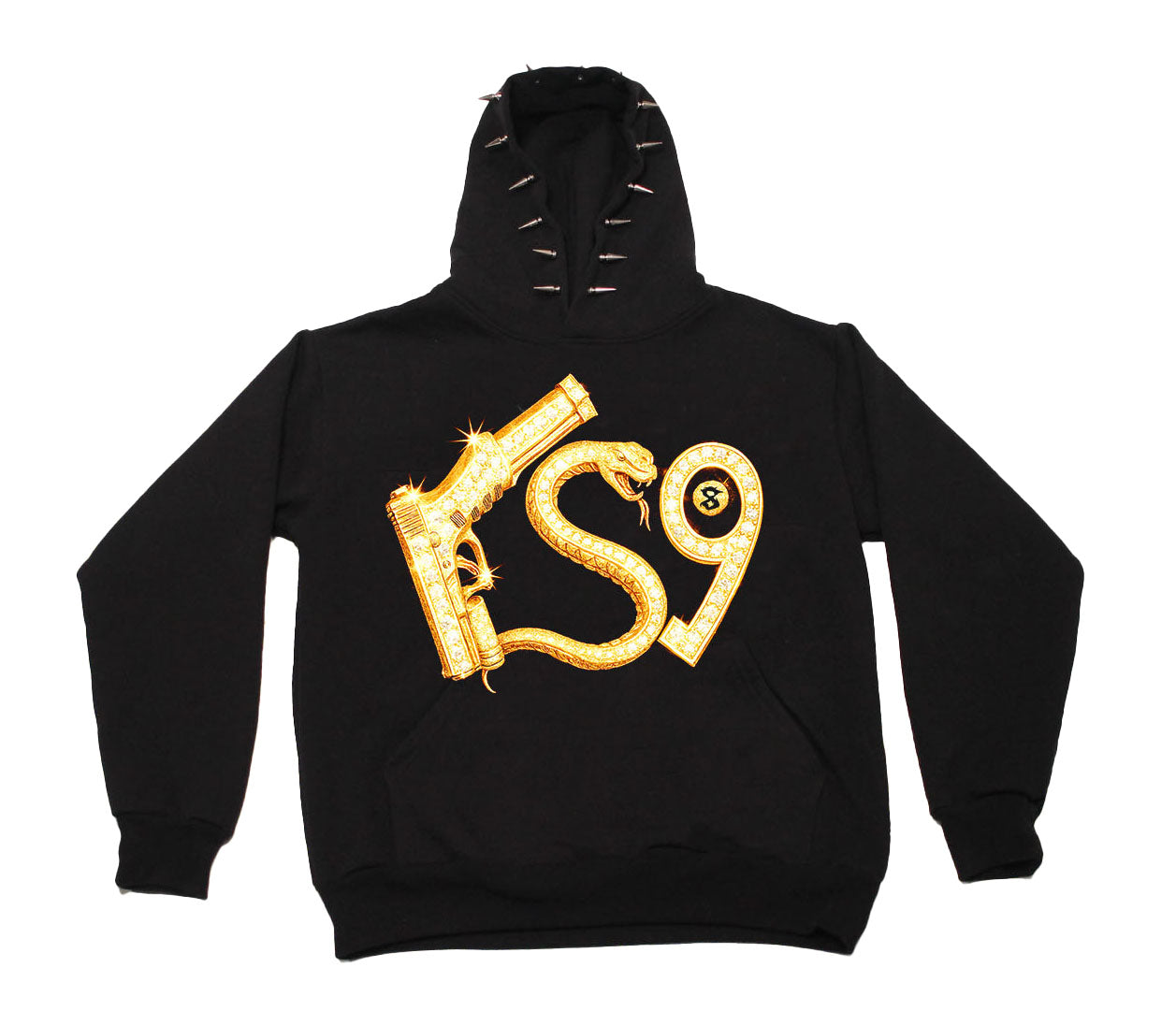 GOLD RSG LOGO (spike black hoodie)