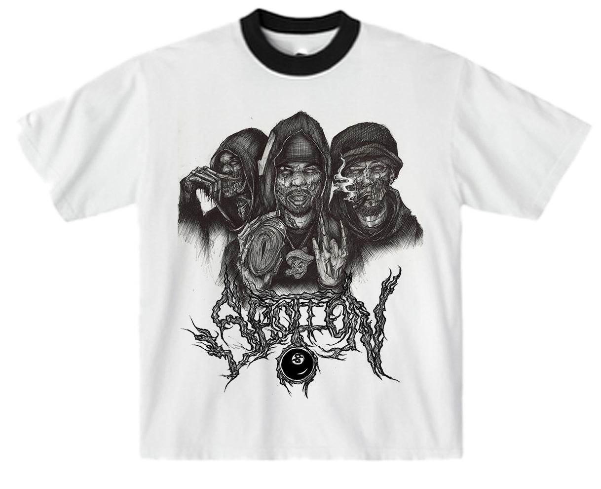 RSG GANG (ringer white shirt)