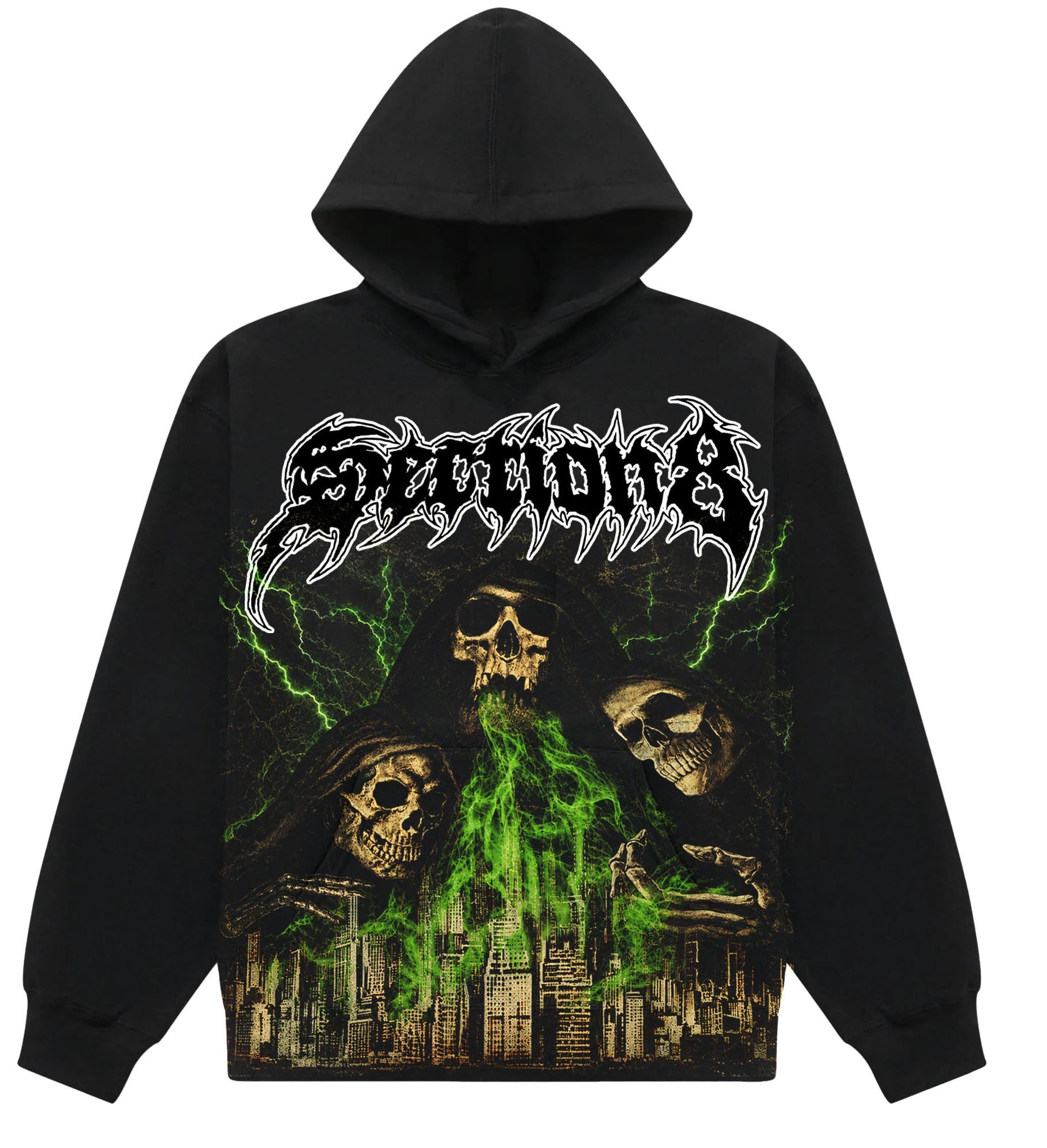 PERCEIVING SIN CITY (black hoodie)