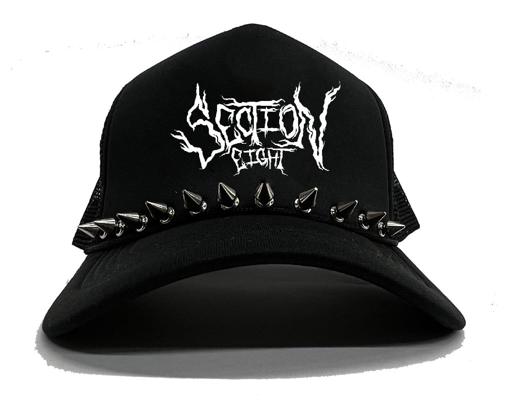 Section Eight Spike Trucker Hat (black)