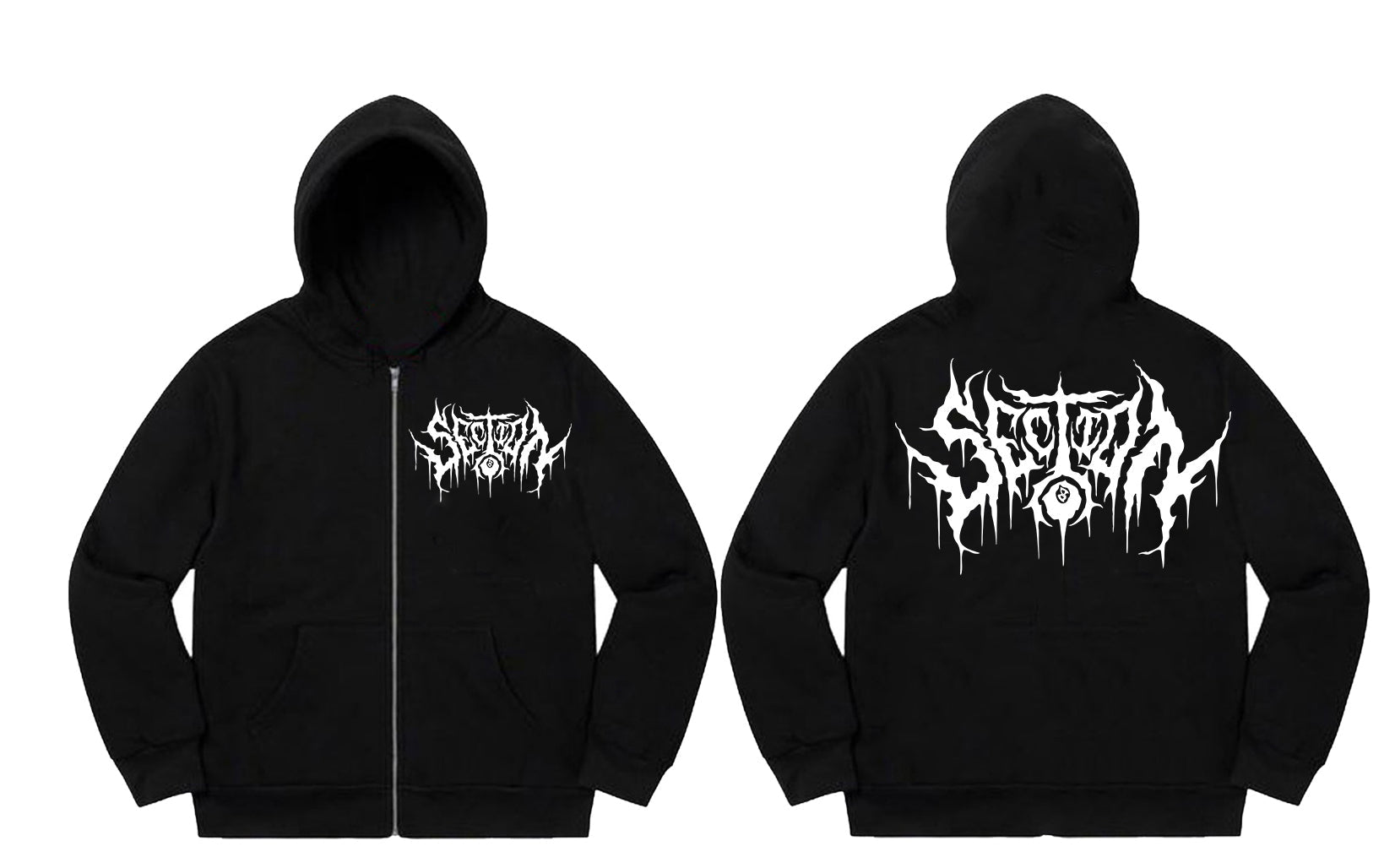 SECTION8 DRIP LOGO (black zip-up)