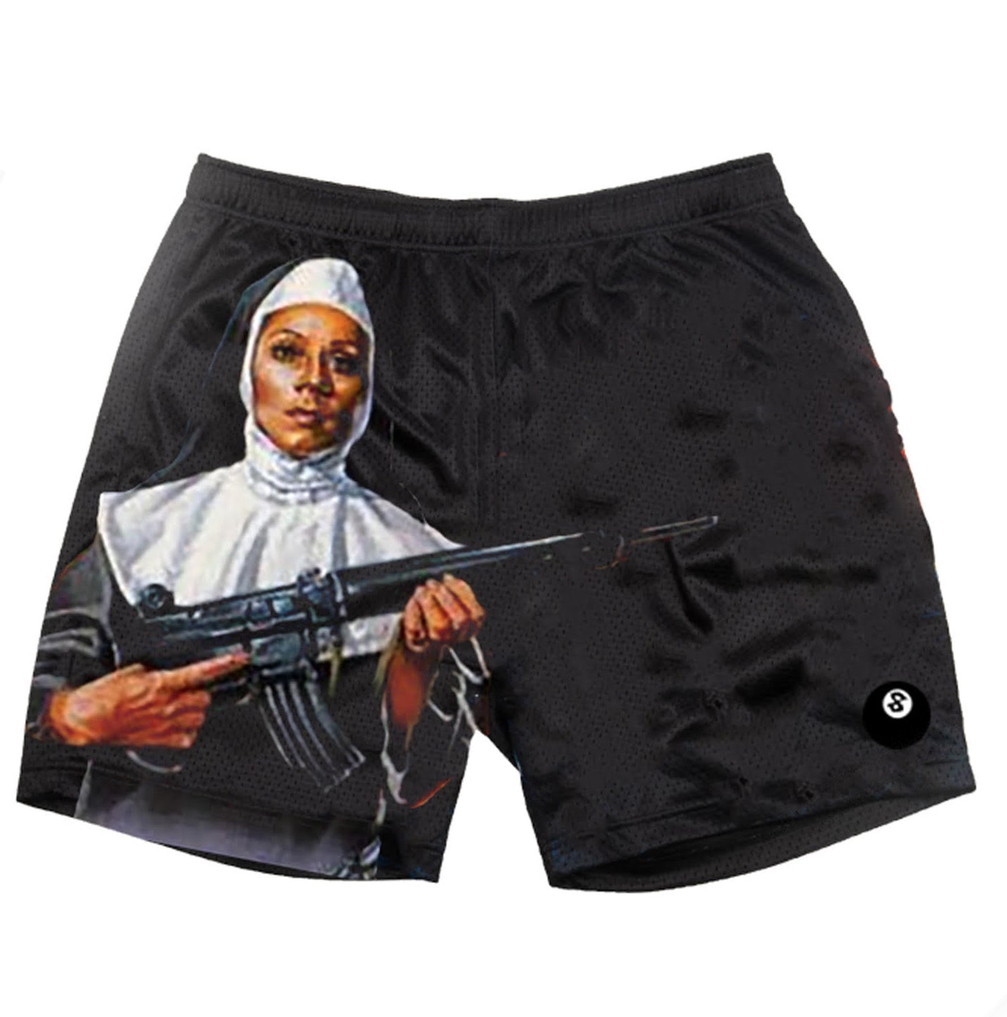 nun gun mesh shorts