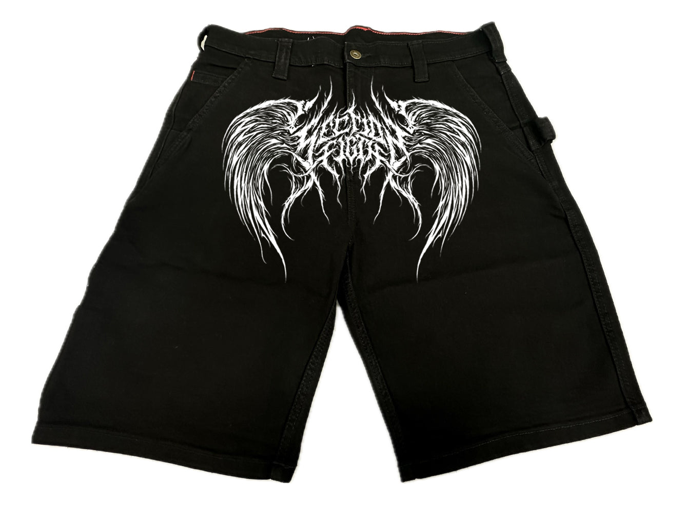 LIKE TO SIN (black denim shorts)