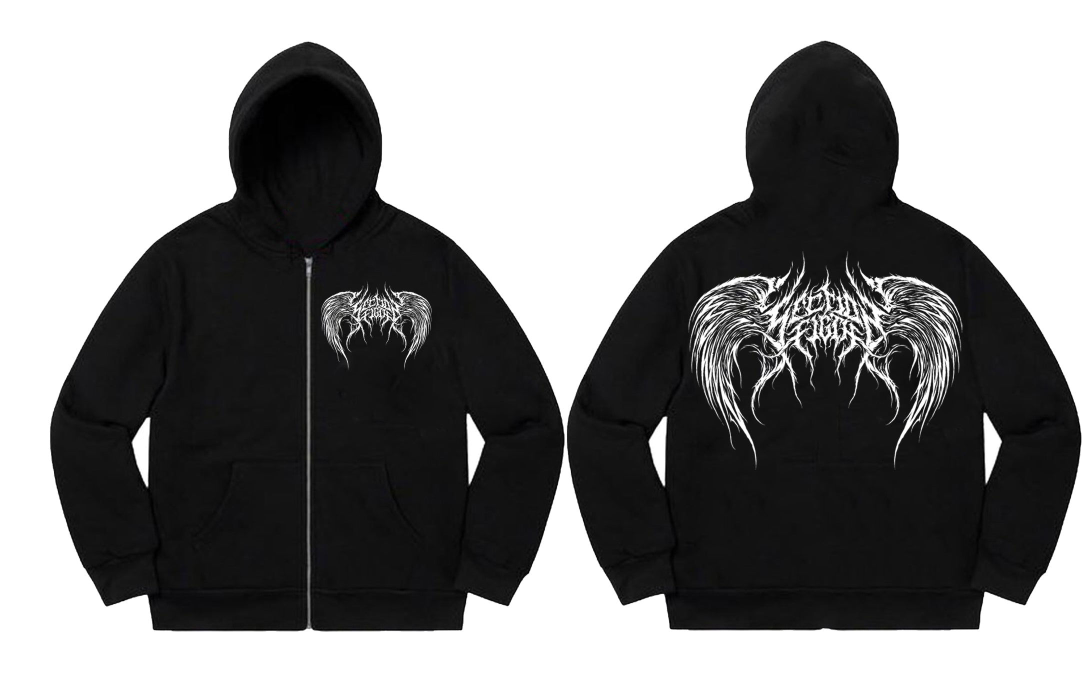LIKE TO SIN (black zip-up)