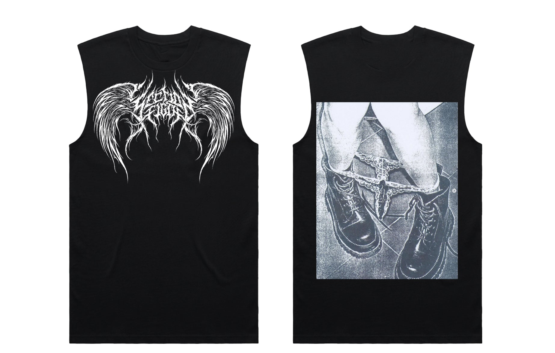 LIKE TO SIN (black tank)