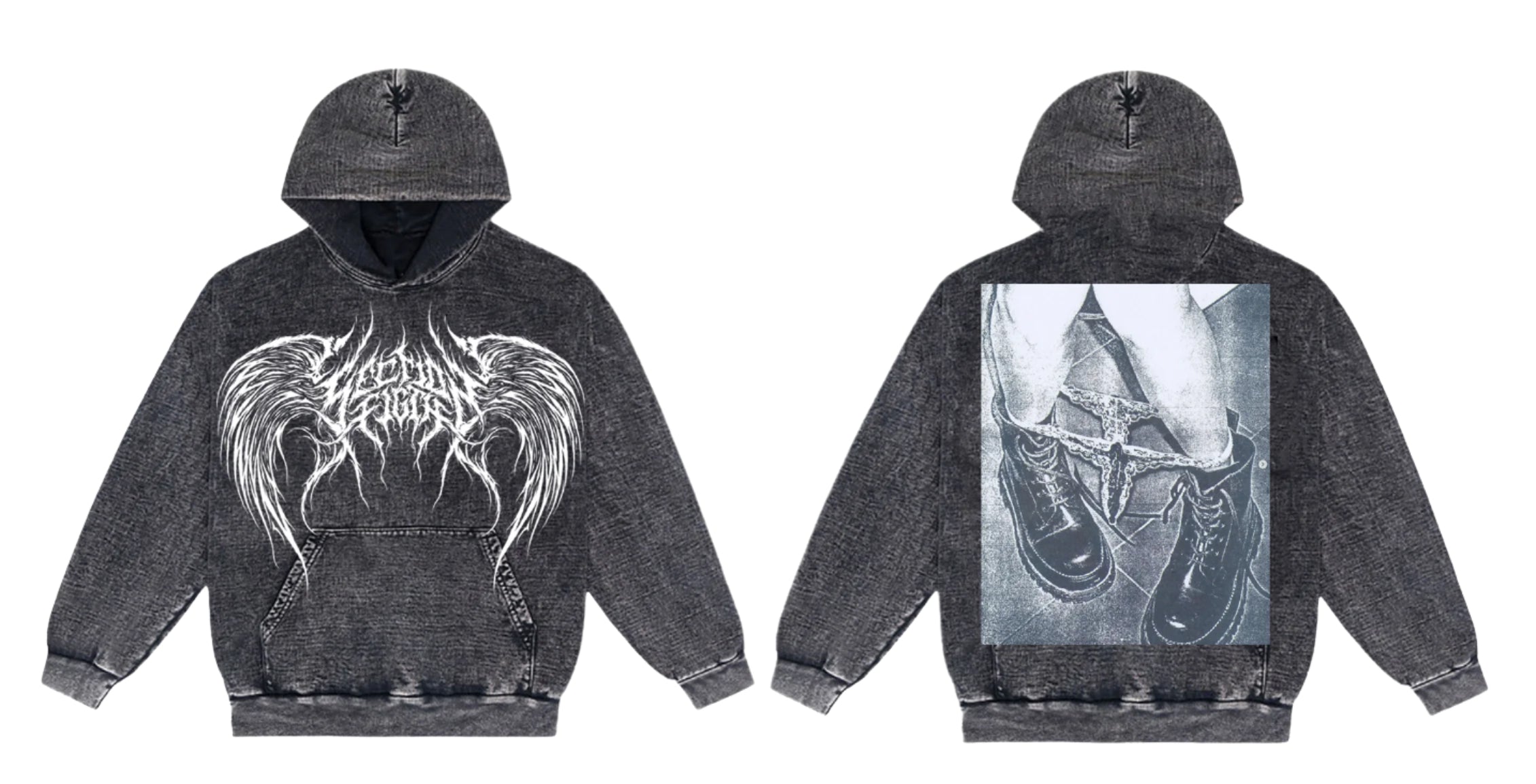 LIKE TO SIN (black acid wash hoodie)