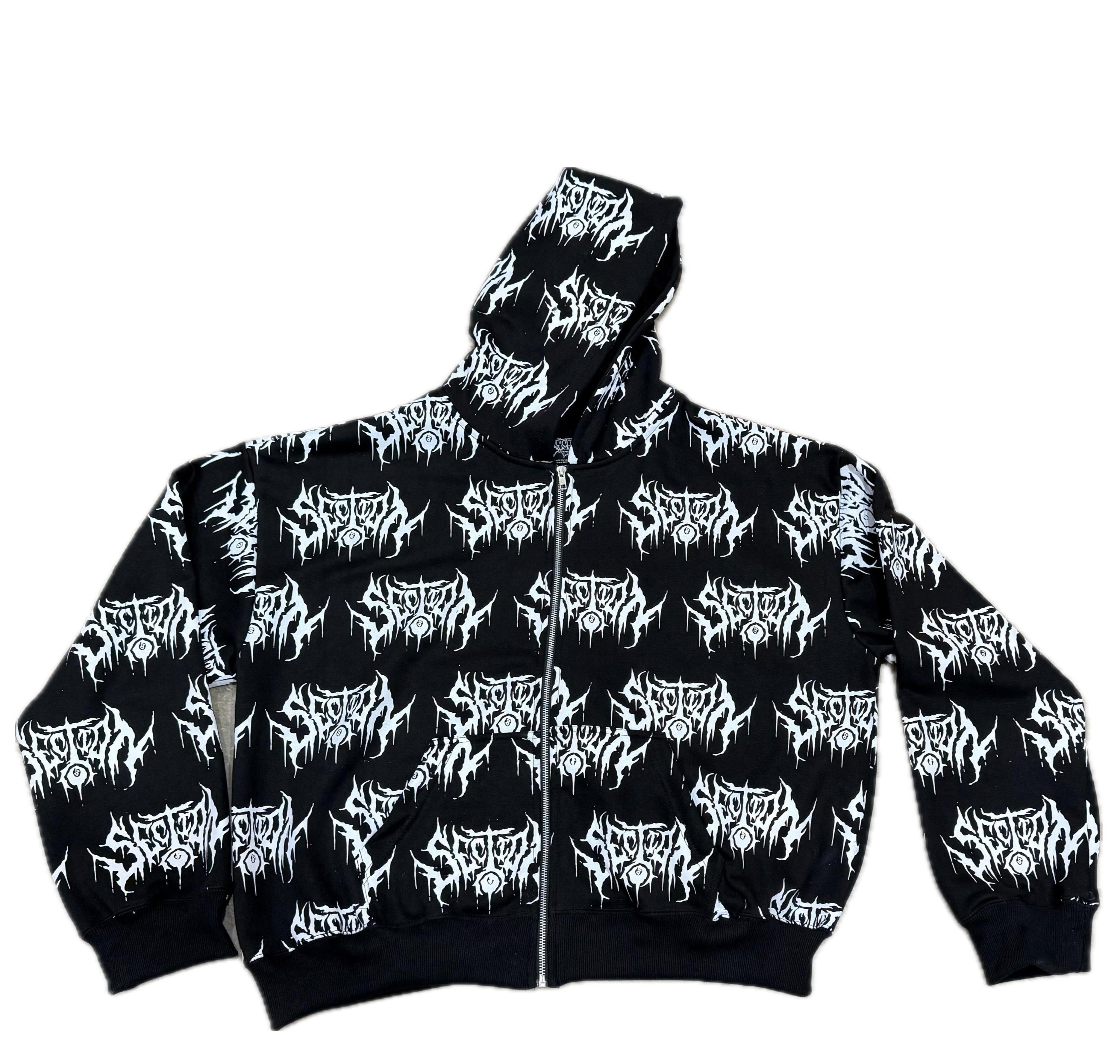 SECTION8 DRIP LOGO ALL OVER PRINT ZIP-UP