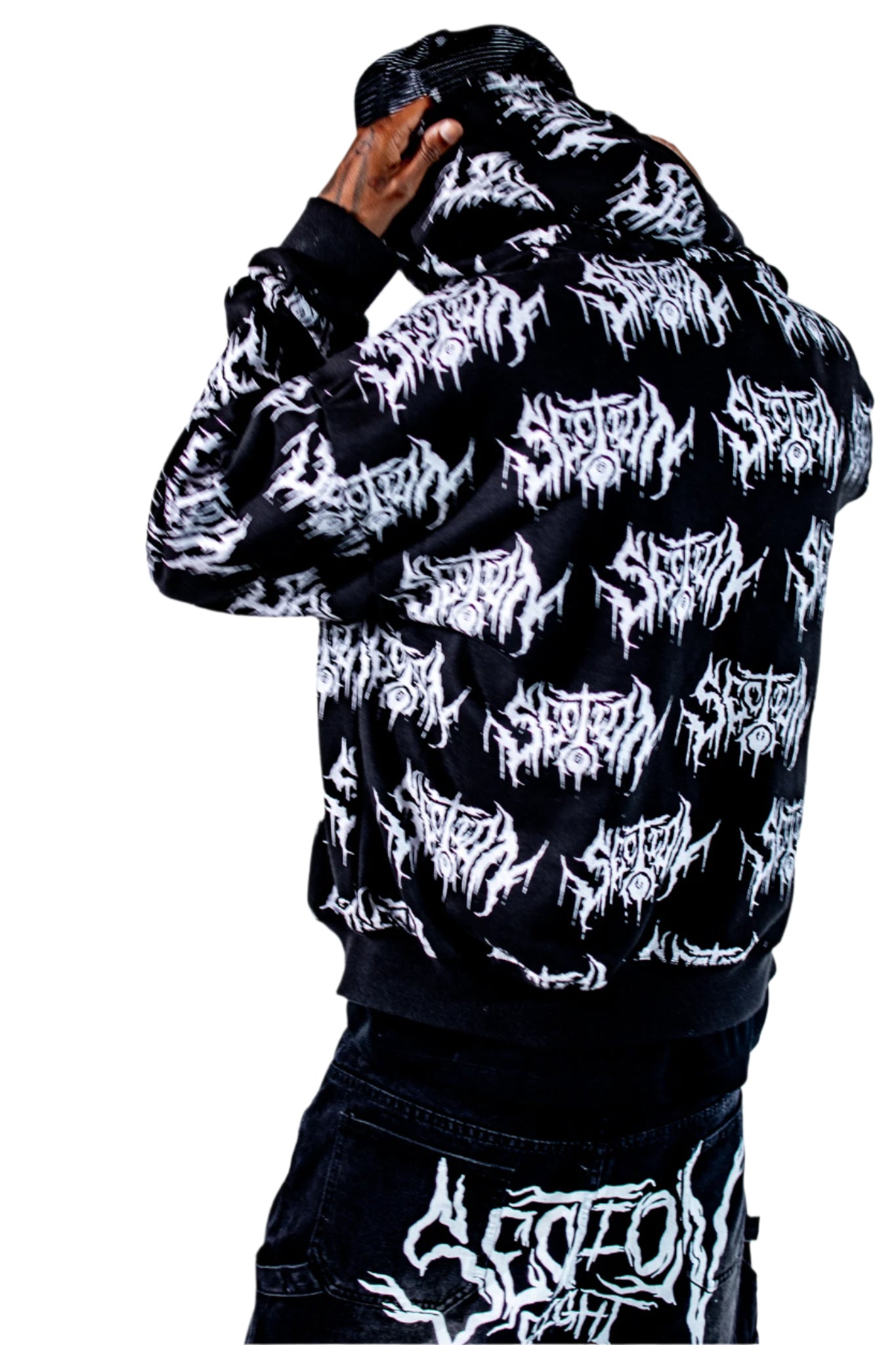 SECTION8 DRIP LOGO ALL OVER PRINT ZIP-UP