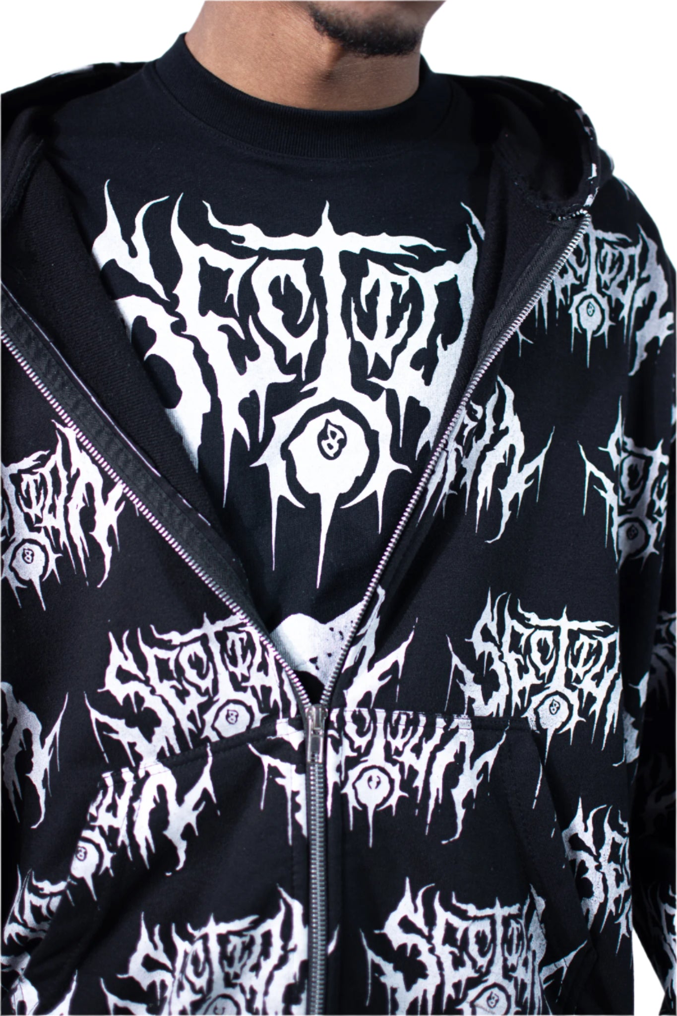 SECTION8 DRIP LOGO ALL OVER PRINT ZIP-UP