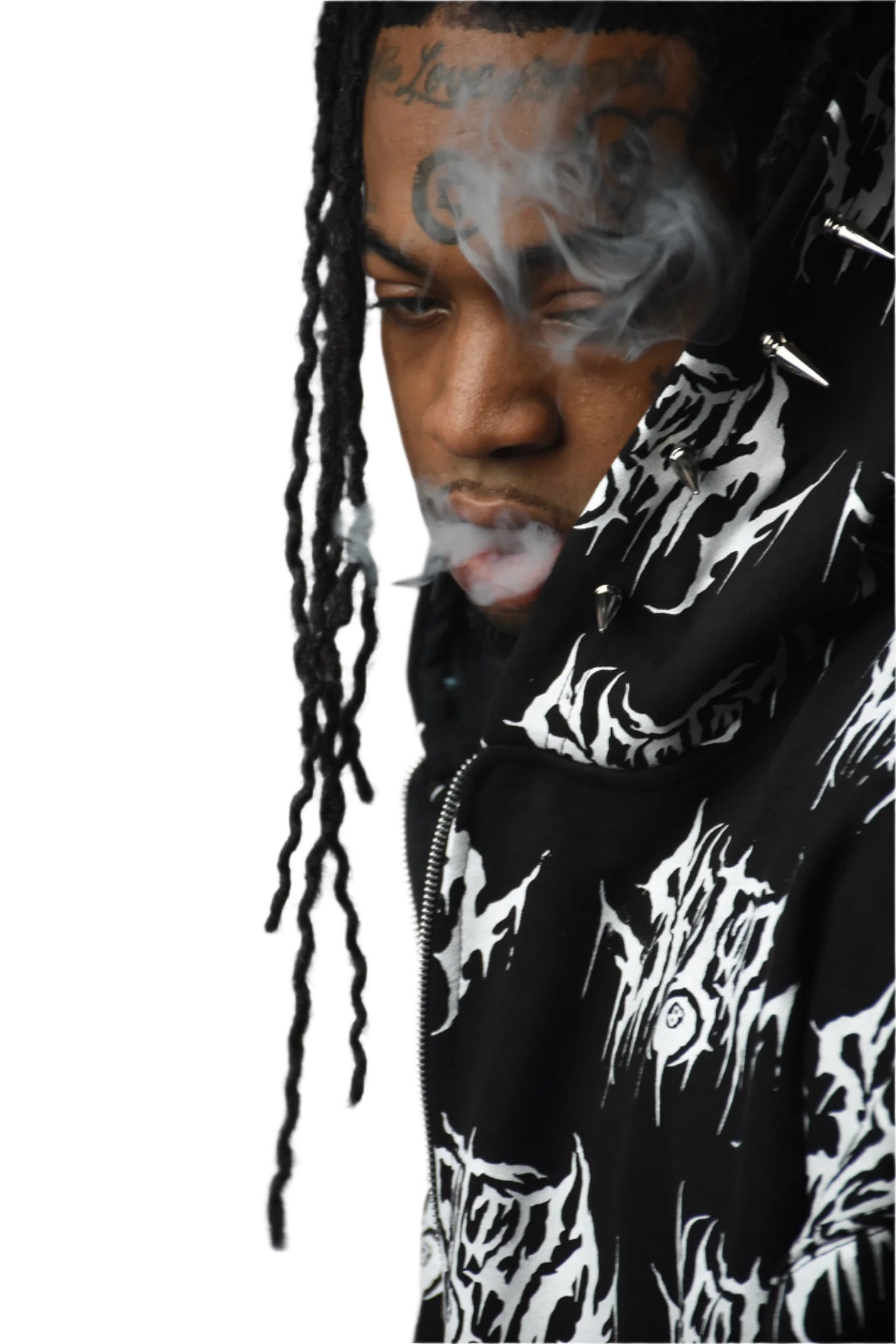 SECTION8 DRIP LOGO ALL OVER PRINT SPIKE ZIP-UP
