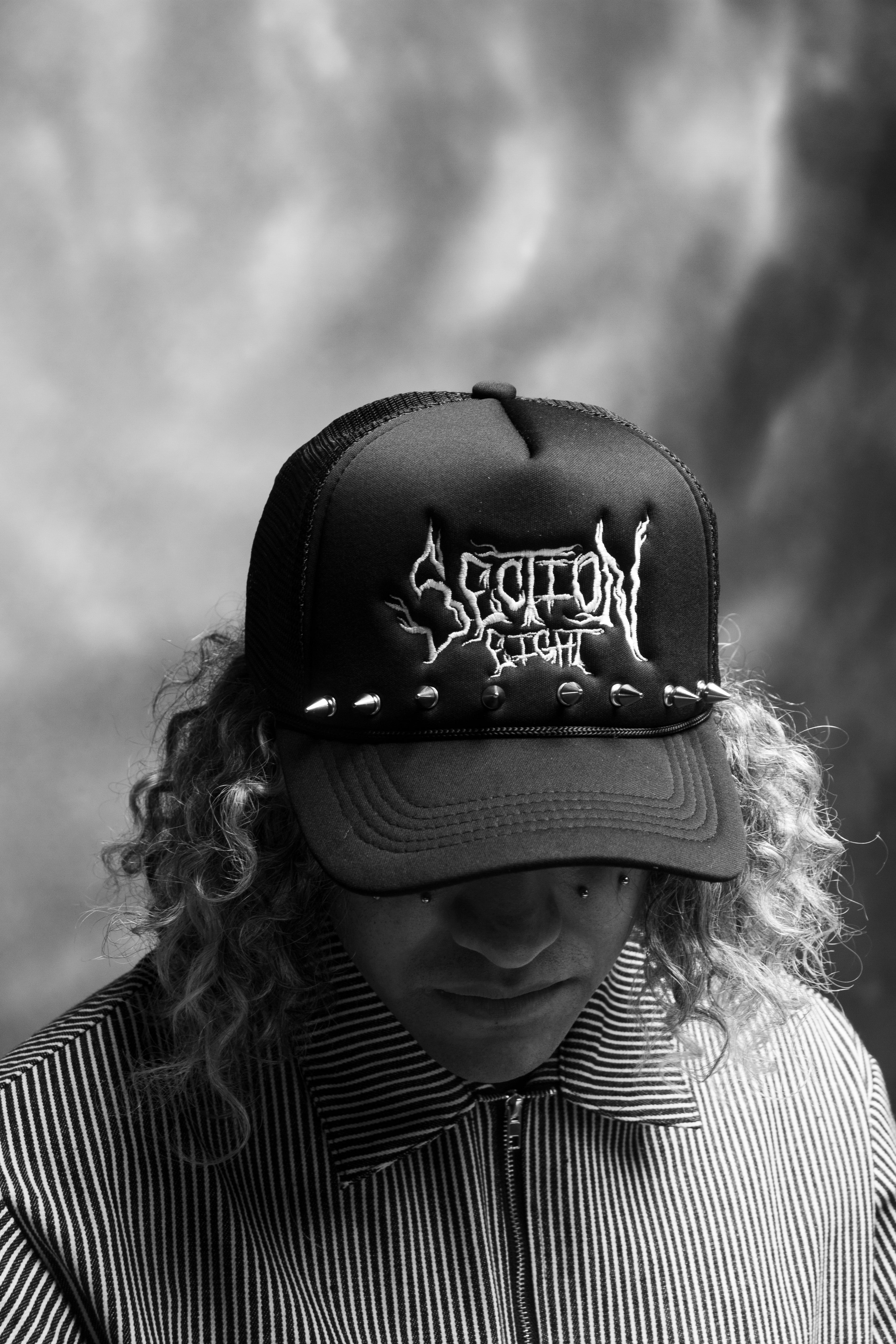 Section Eight Spike Trucker Hat (black)