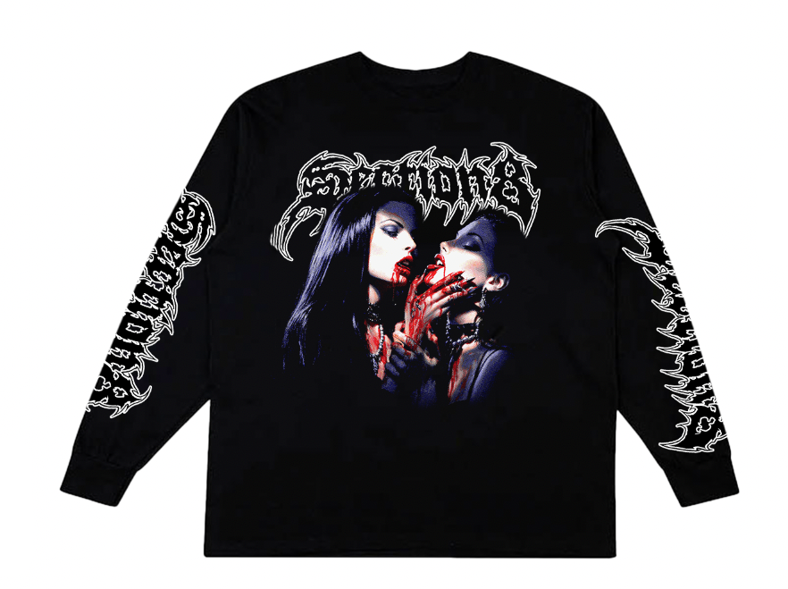 SUCKING FACE (black long sleeve)