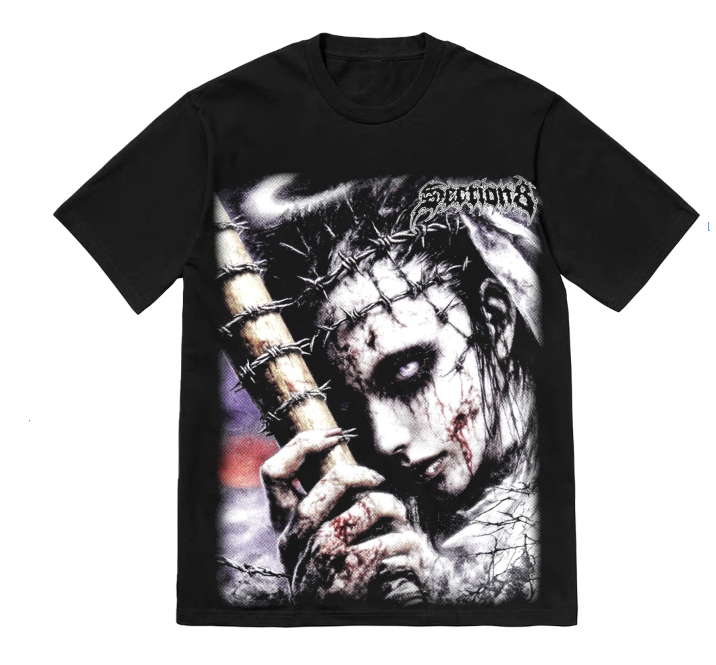 THE GIRL WITH THE BARBED WIRE HAIR (Black shirt)