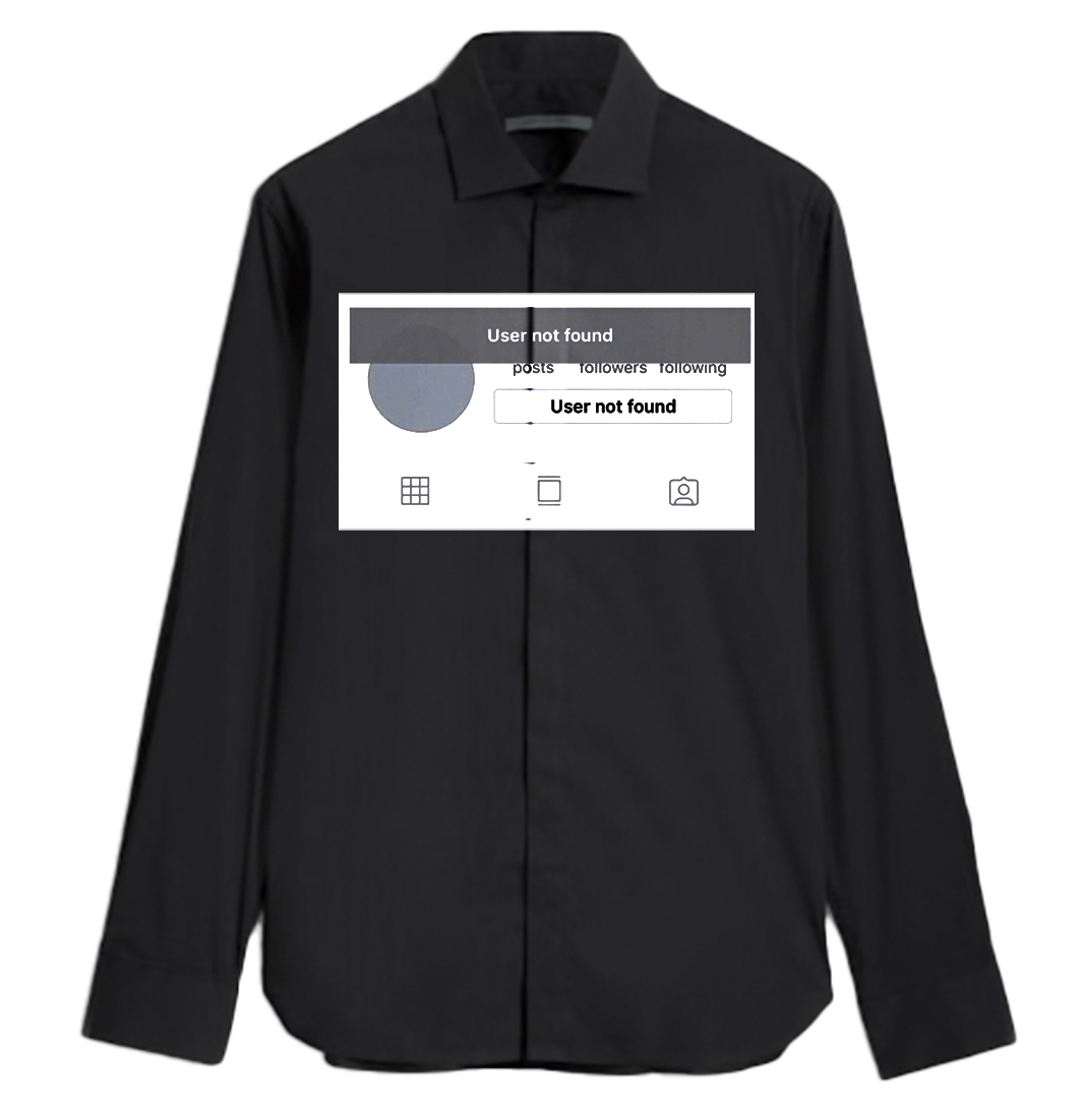 User Not Found BUTTON UP