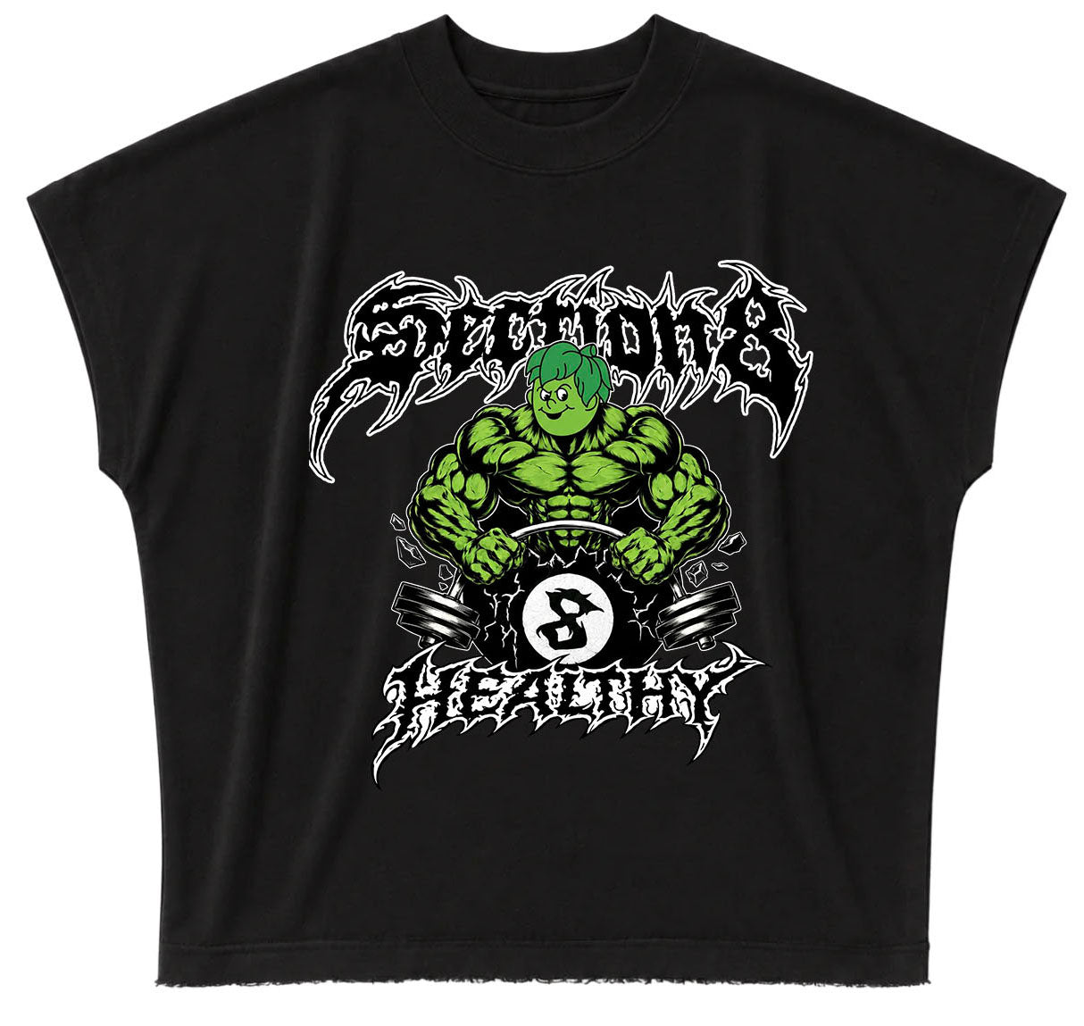 HEATHY Lift (black Cut Off Shirt)