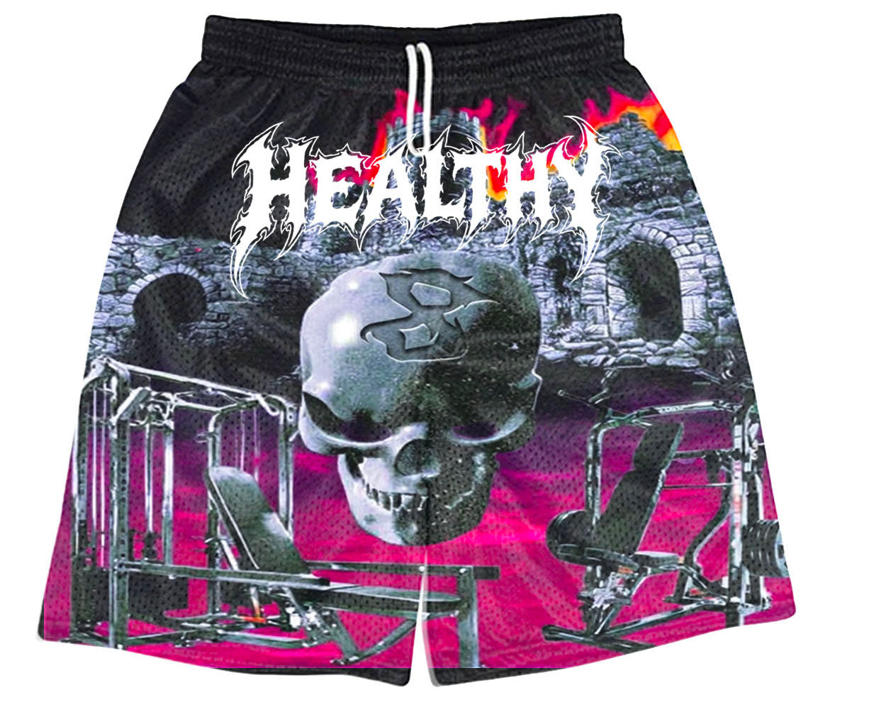 Castle of Strength Tee  (mesh shorts)