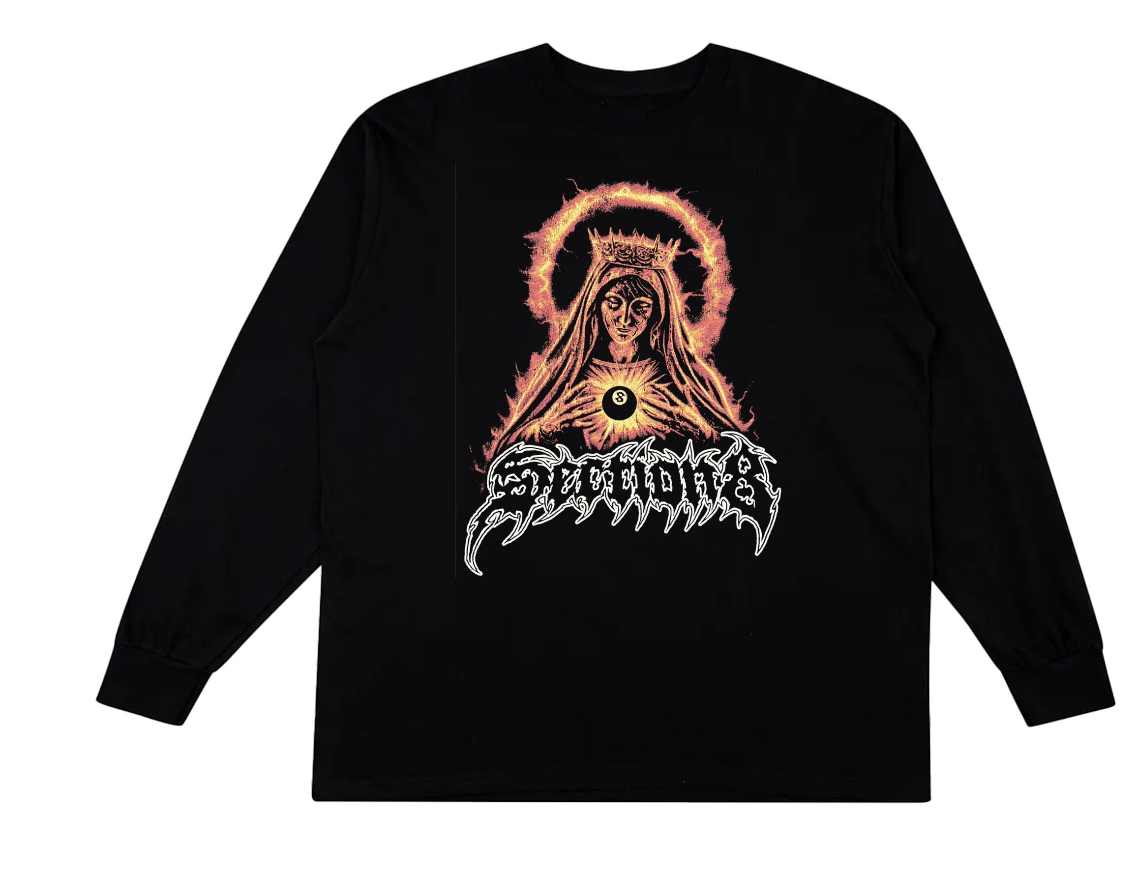 VIRGIN MARY PROTECT ME (black long sleeve)