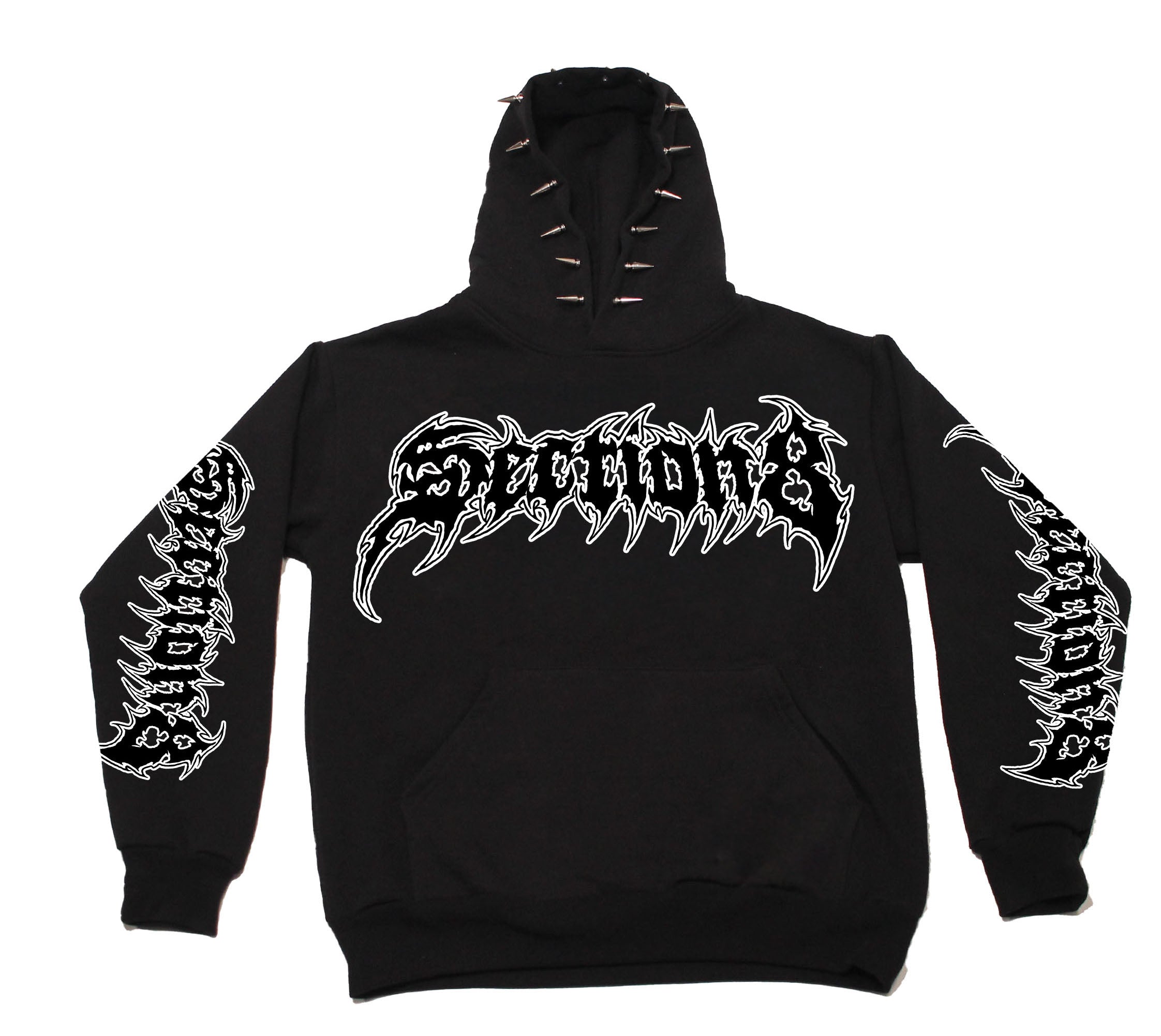 SECTION8 LOGO (black spike hoodie)