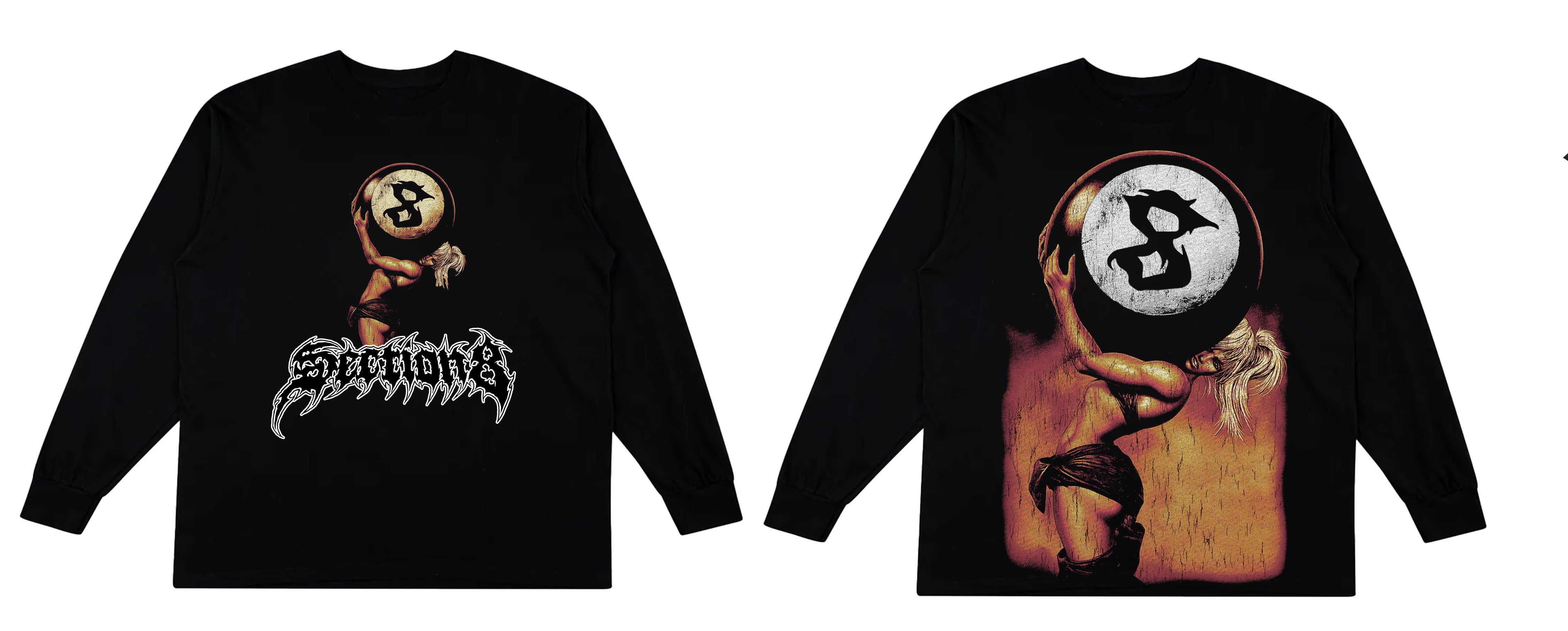 PUNISHMENT CARRY MY 8BALL (black long sleeve)