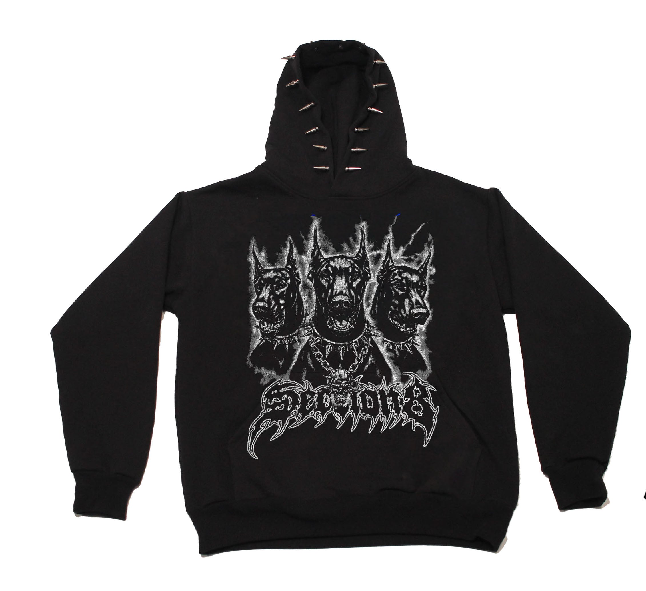 DEAD INSIDE (black spike hoodie)