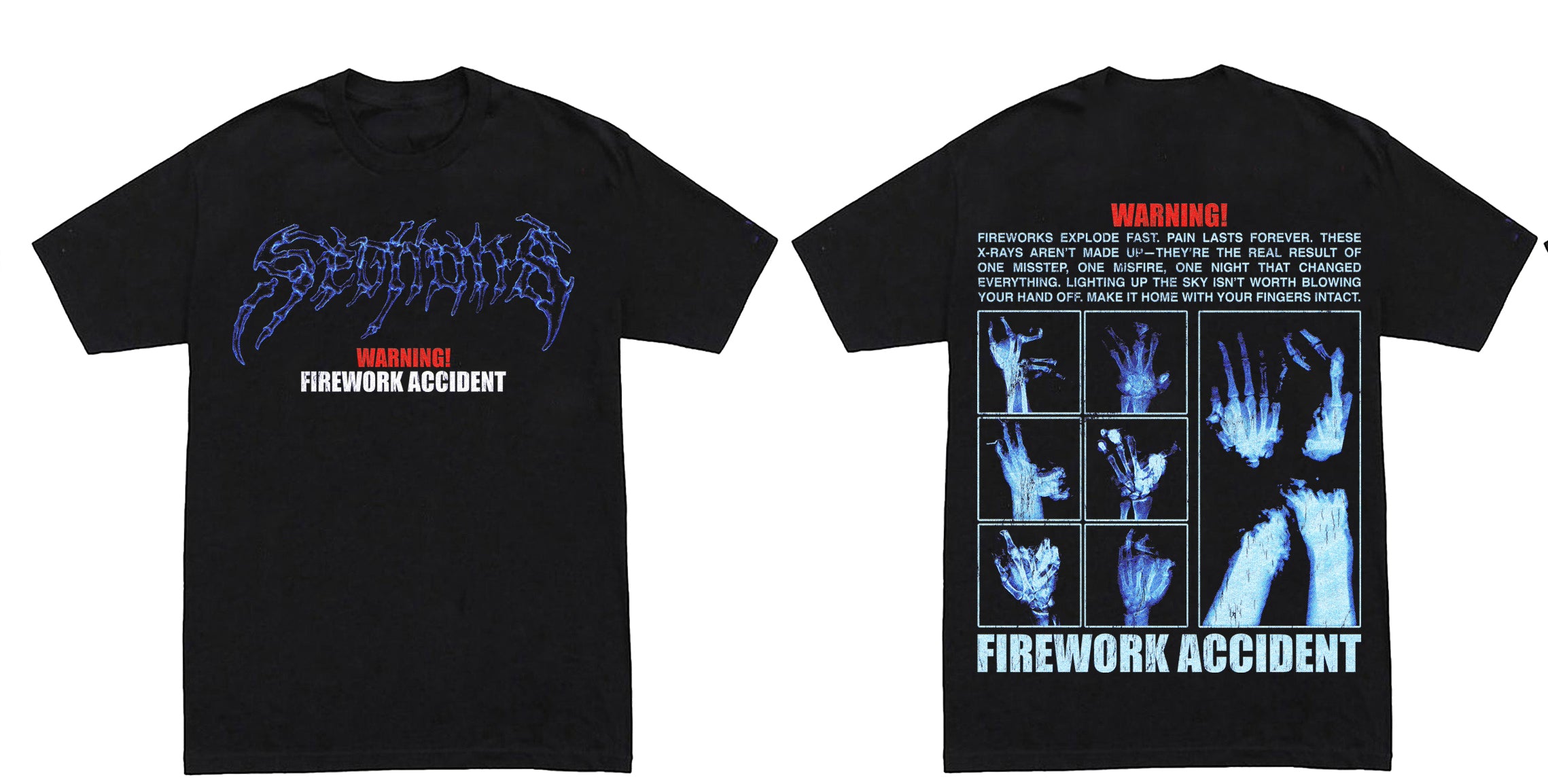 FIREWORK ACCIDENT (black shirt)