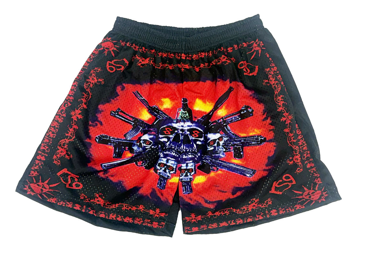 GUNS OF JUDGEMENT (mesh shorts)