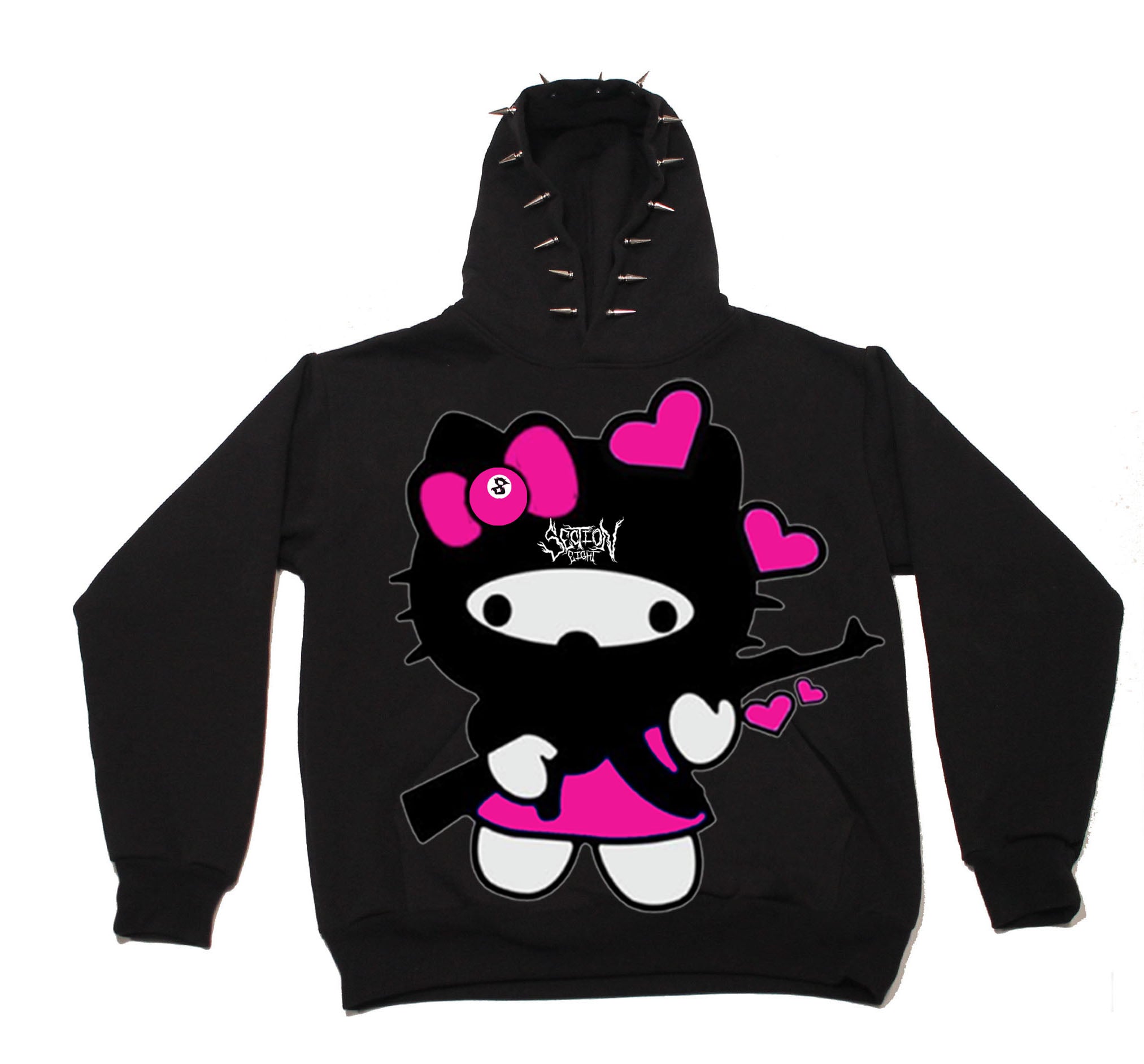 Ak h kitty (SPIKE HOODIE)