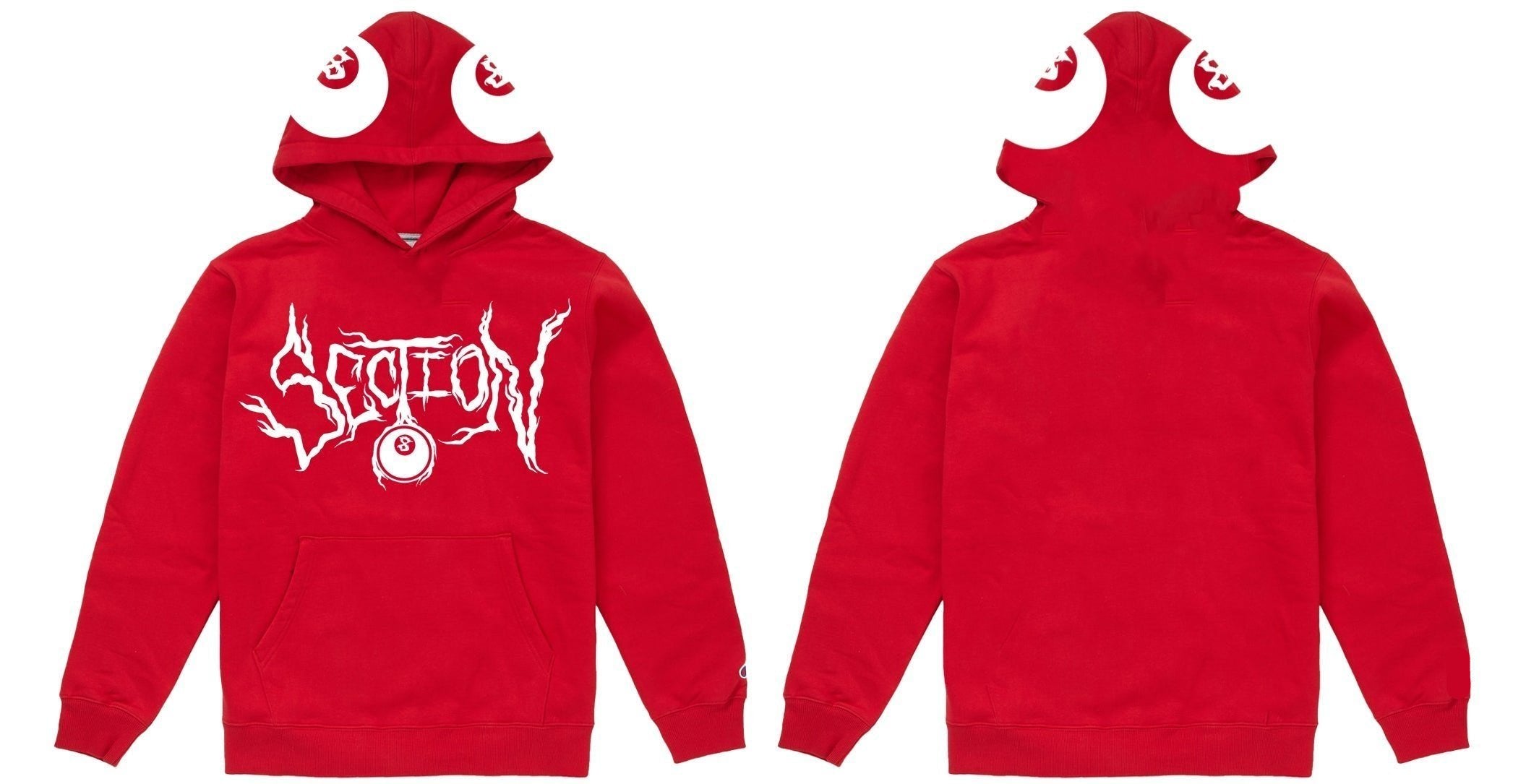 SECTION EIGHT (red hoodie)