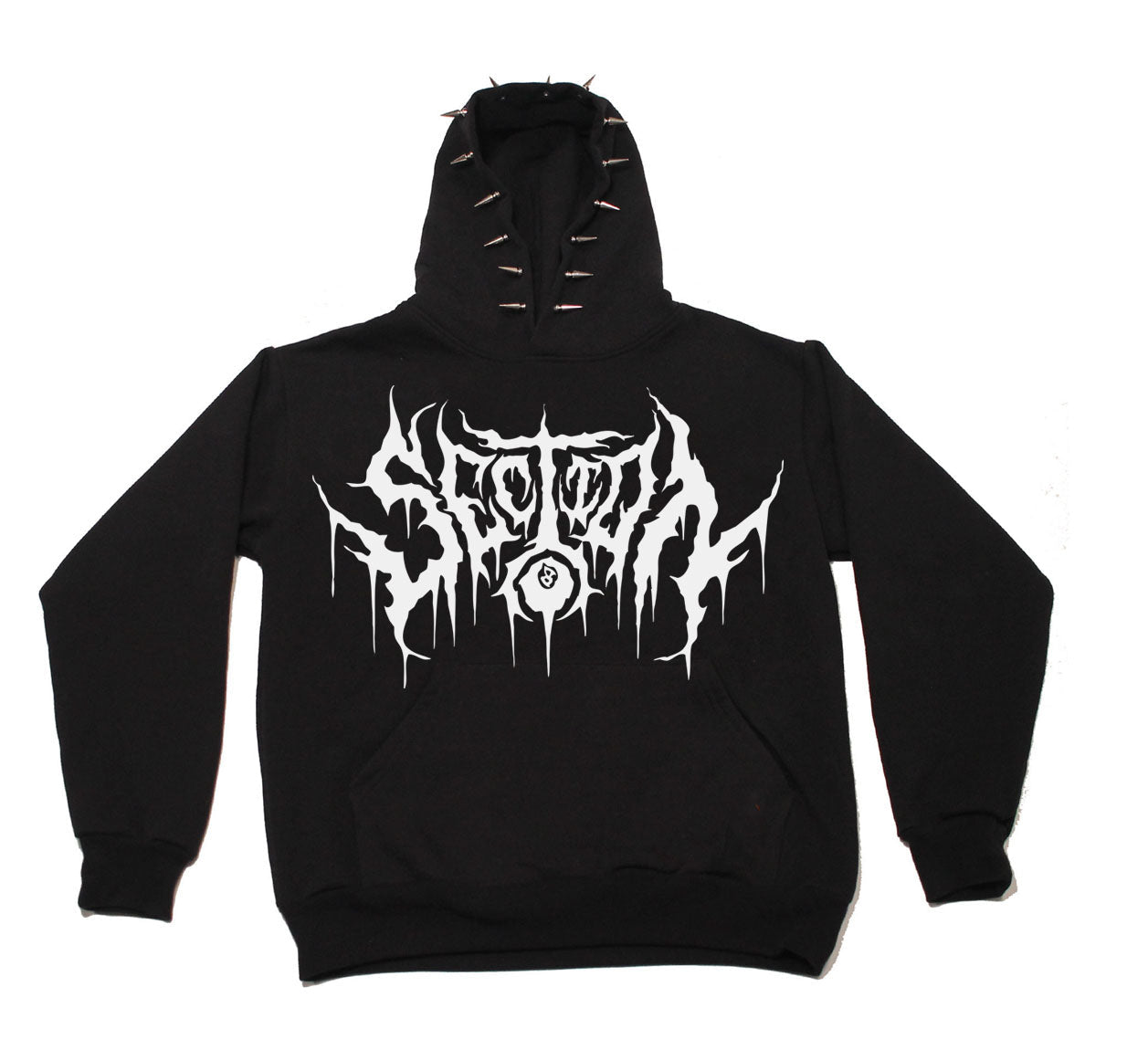 SECTION8 DRIP LOGO (black spike hoodie)