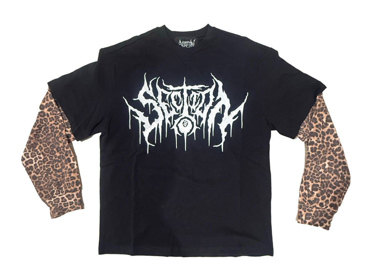 Section8 TWO-TONE CHEETAH LONG SLEEVE