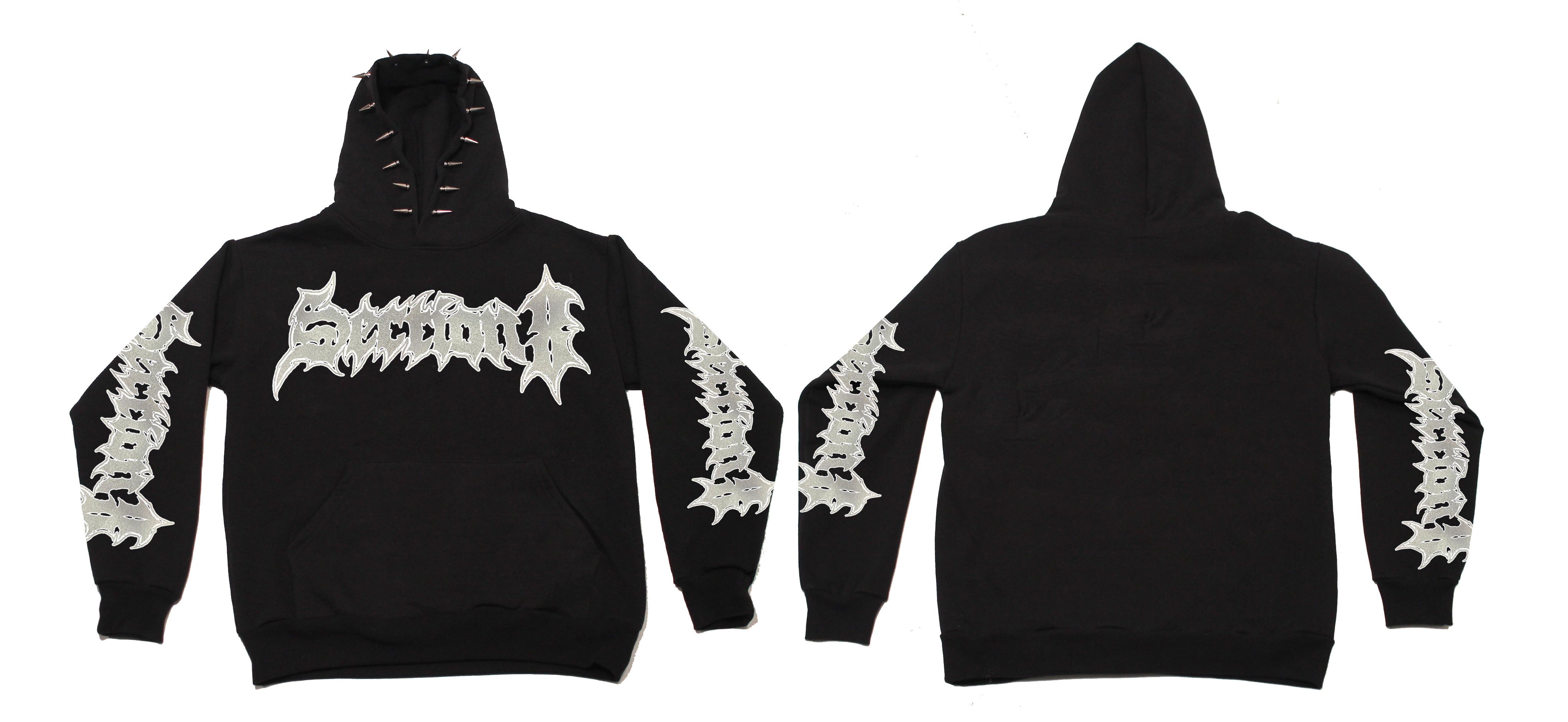 3M SECTION8 (black spike hoodie)