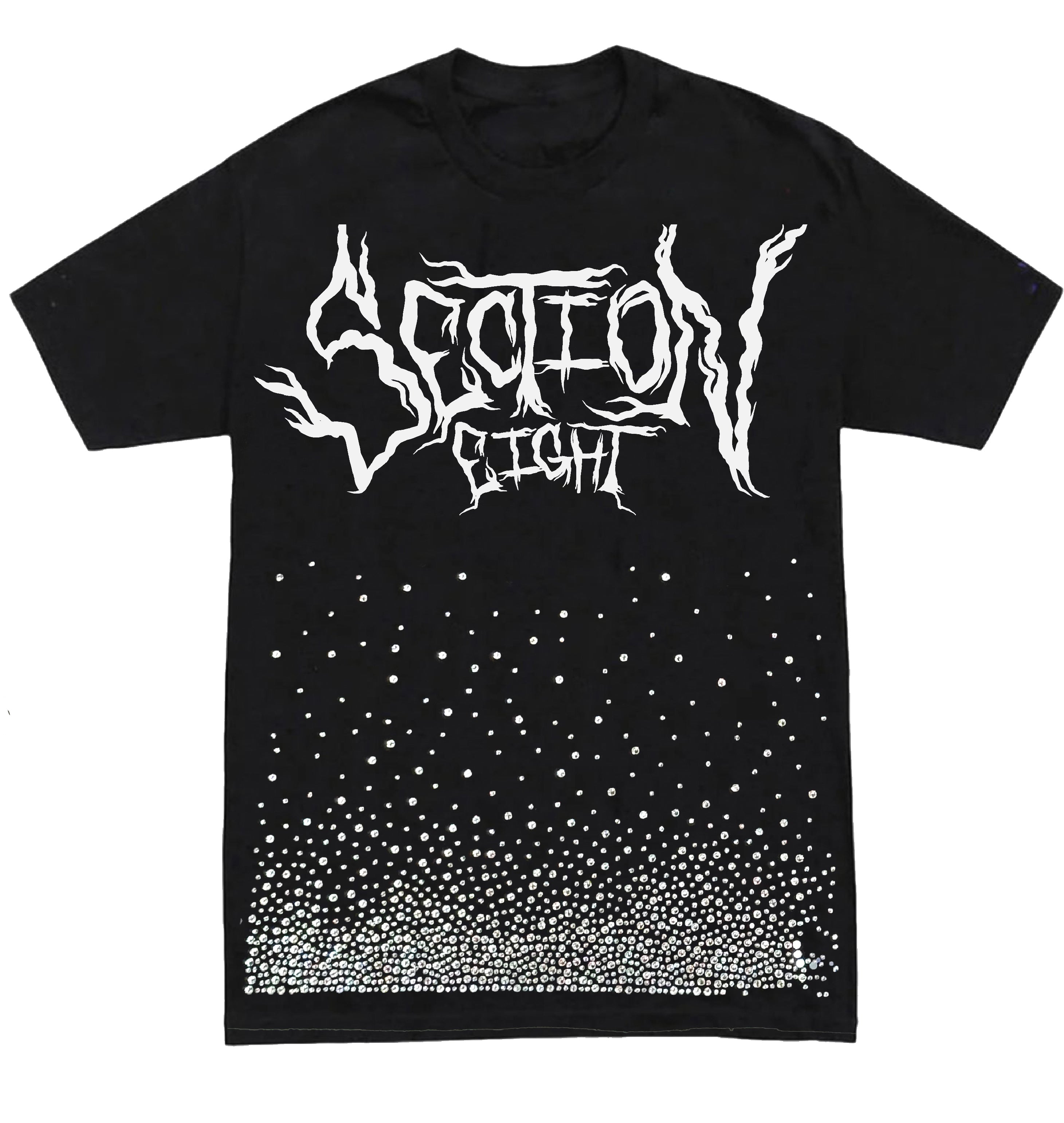 SECTION EIGHT RHINESTONE (black shirt)